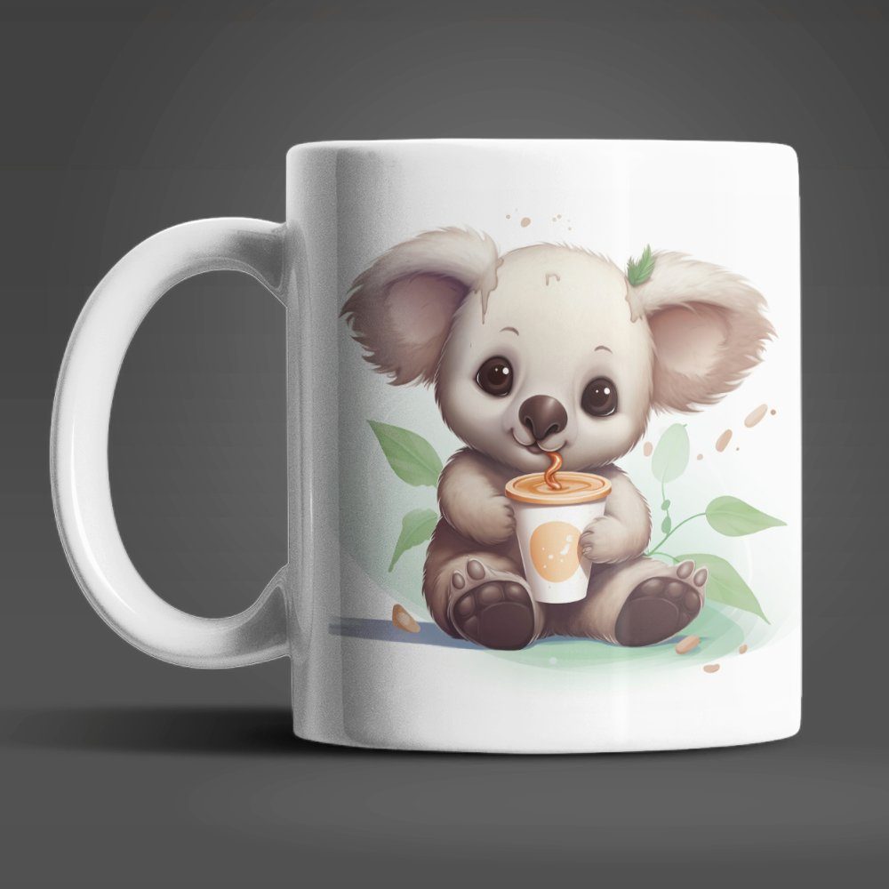 Süßer Kaffeetasse Koala Keramik, Sweet Tasse 330 Teetasse, Geschenkidee WS-Trend ml