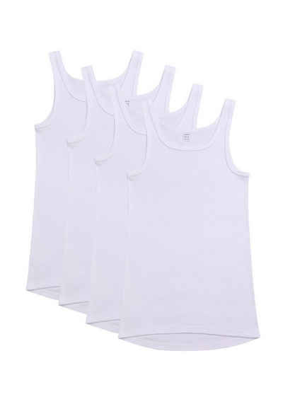 Ammann Unterhemd 4er Pack Organic Cotton Feinripp (Spar-Set, 4-St) Unterhemd / Tanktop - Baumwolle - Feinripp Qualität