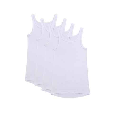 Ammann Unterhemd 4er Pack Organic Cotton Feinripp (Spar-Set, 4-St) Unterhemd / Tanktop - Baumwolle - Feinripp Qualität