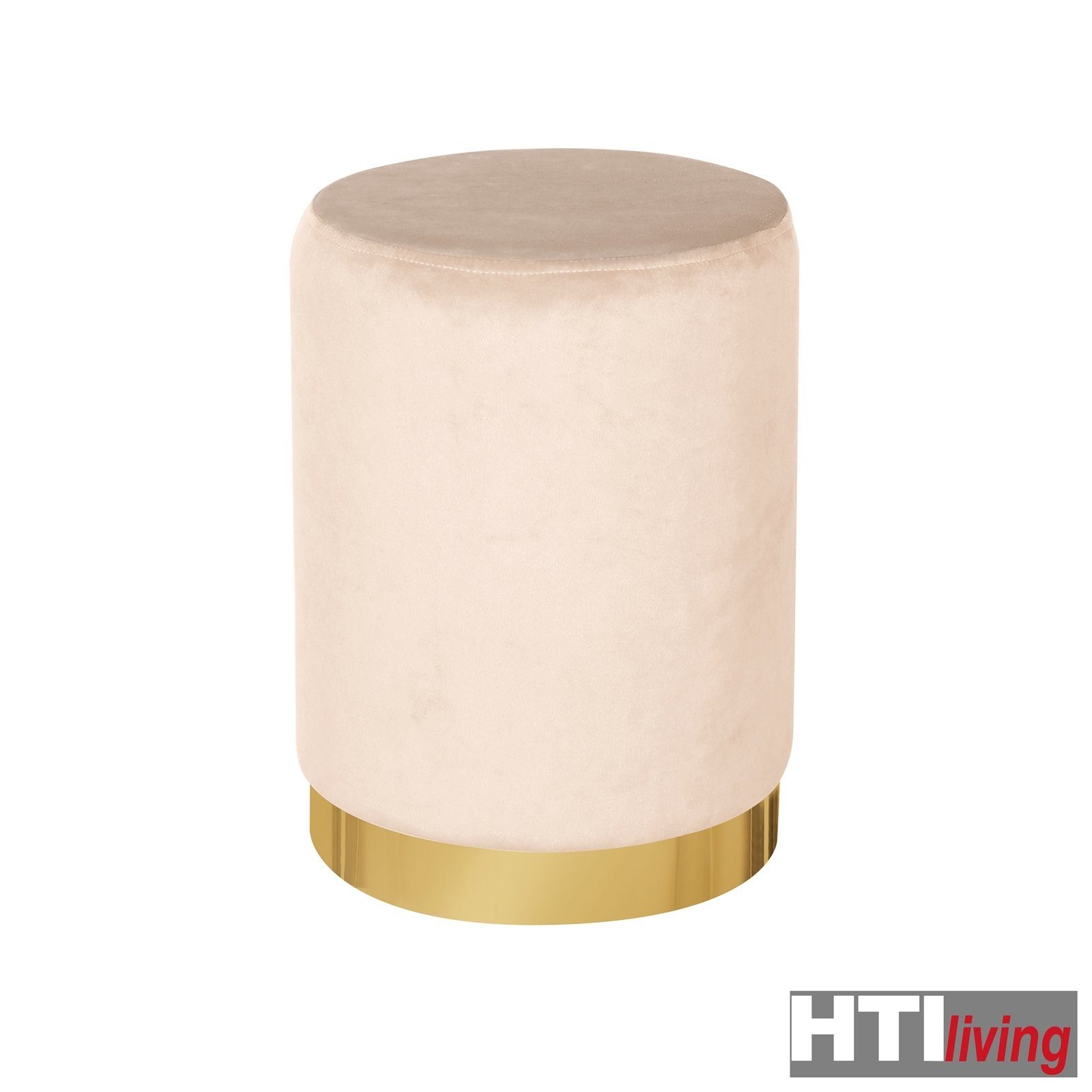 HTI-Living St), 1 (Stück, Sitzhocker Beige Hocker Reese Sitzhocker