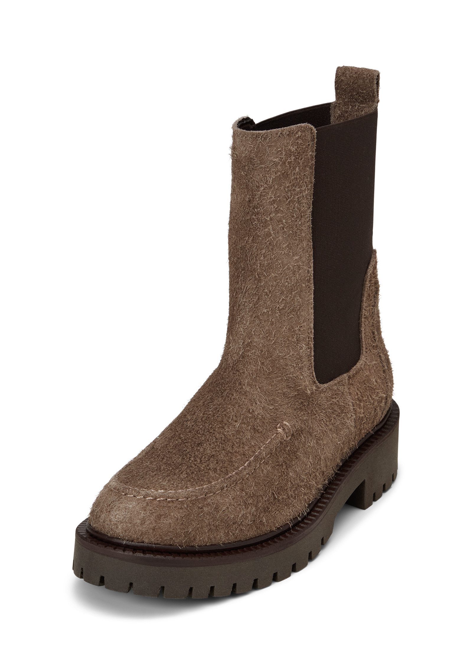 Marc O'Polo aus langhaarigem Veloursleder Chelseaboots