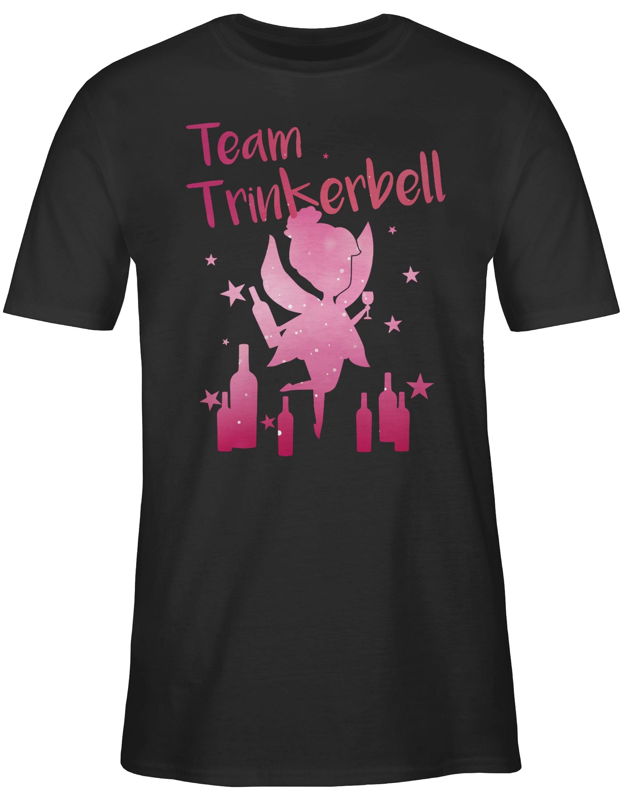 Karneval Team Shirtracer Trinkerbell T-Shirt Outfit 01 Schwarz