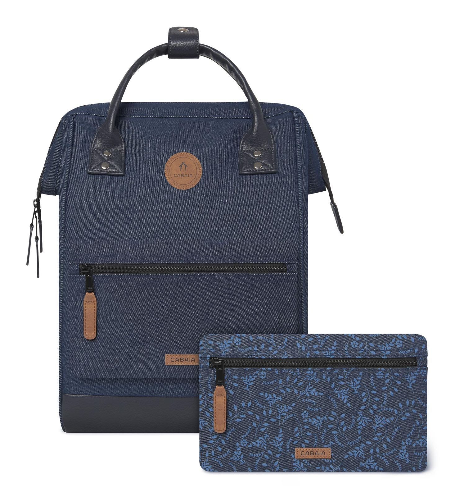 CABAIA Rucksack Denim Backpack (Set, 3-tlg) günstig online kaufen