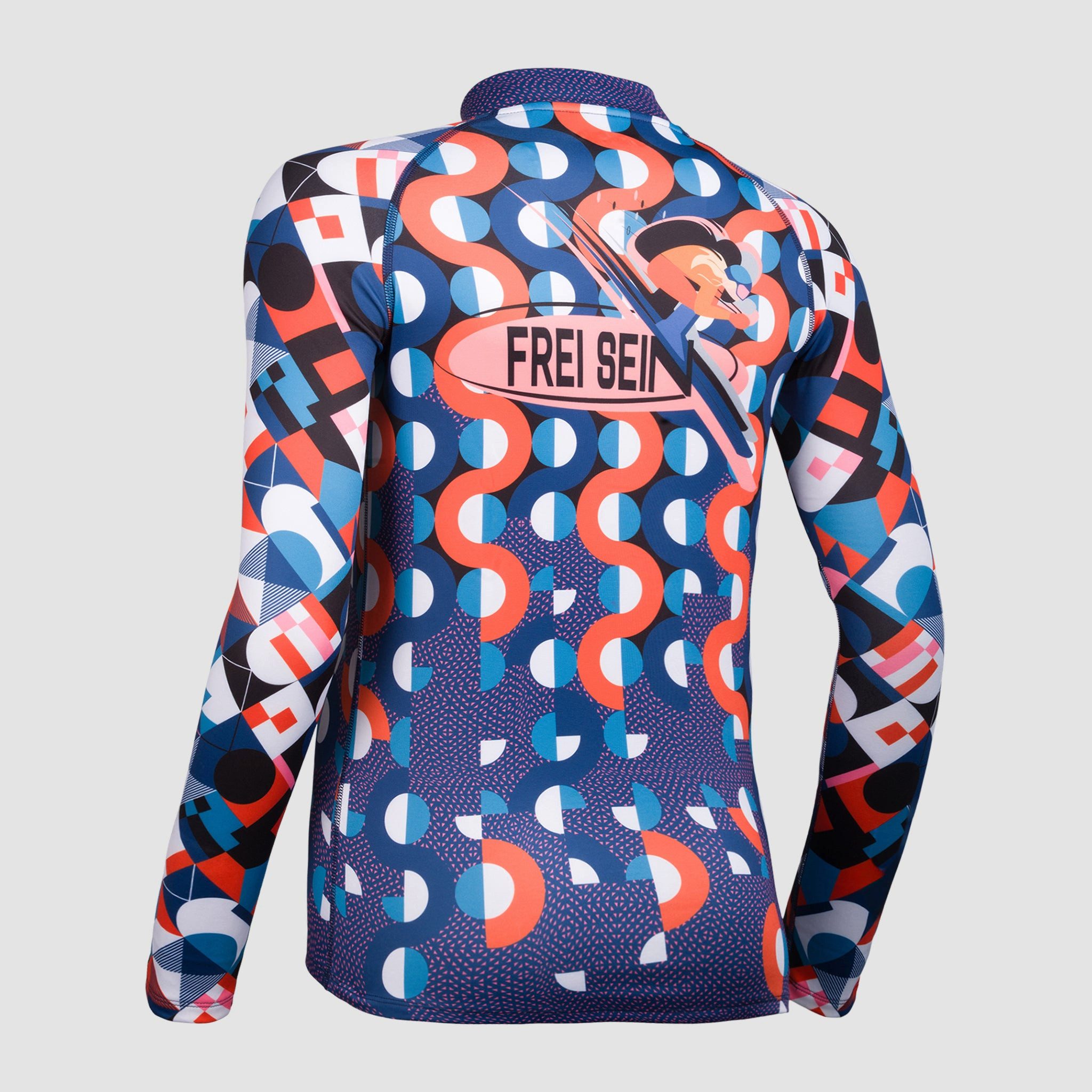 Freisein Project Funktionsshirt AbFahrt Retro-inspirierter Druck günstig online kaufen