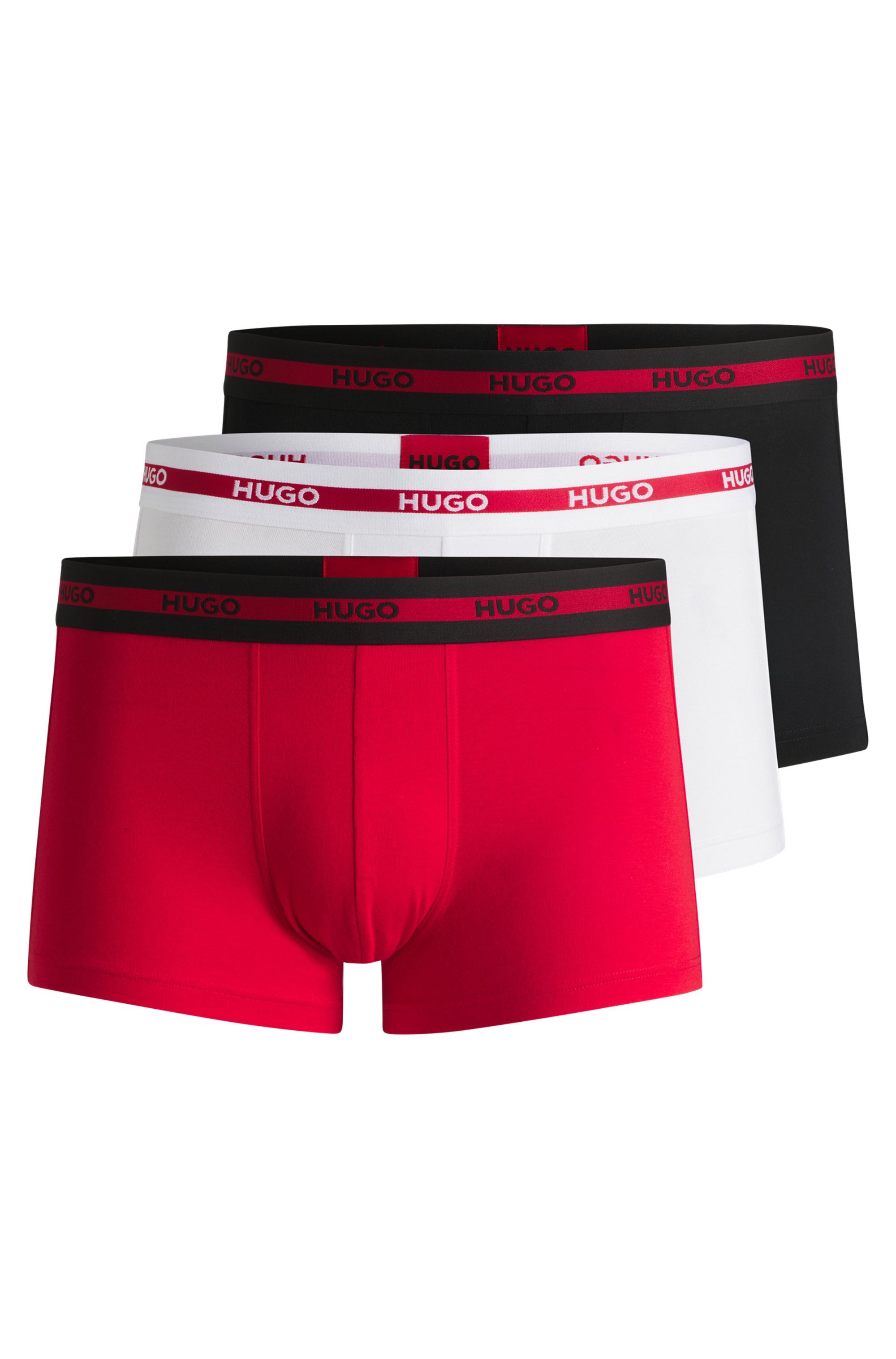 HUGO Trunk TRIPLET (Packung, 3-St., Im Dreierpack) mit Logoschriftzug günstig online kaufen