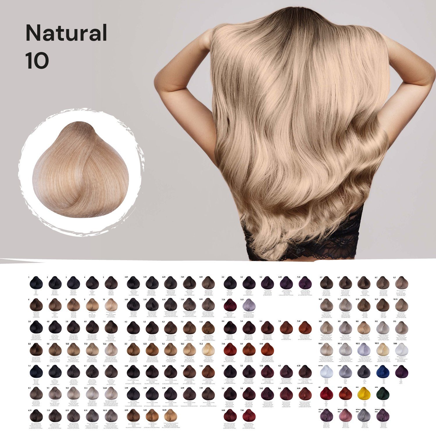 Femmas Premium Haarfarbe Femmas Hair Color, 1-tlg., Profi-Qualität