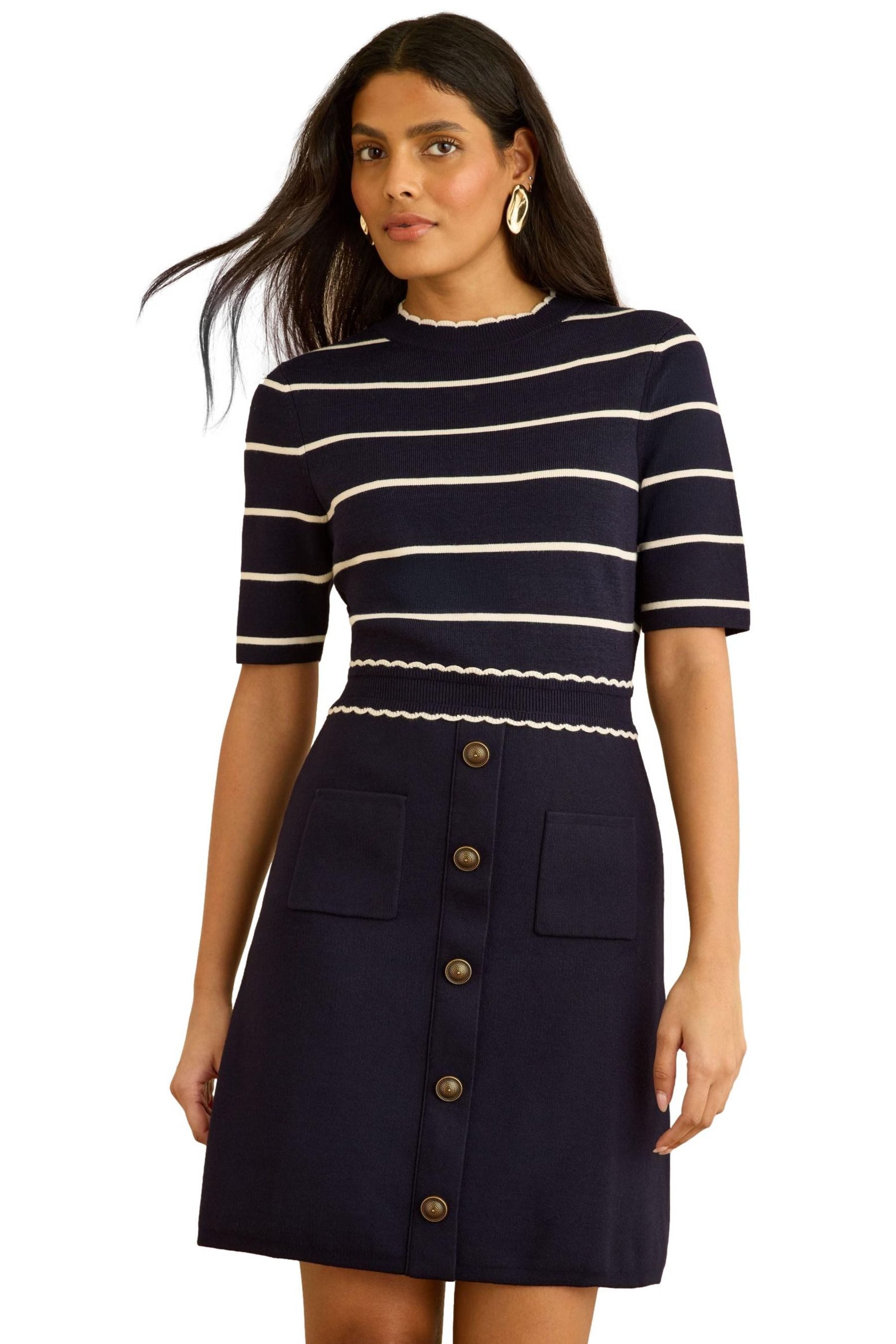 Love & Roses Minikleid Love & Roses kurzärmeliges Strick-Minikleid (1-tlg) günstig online kaufen