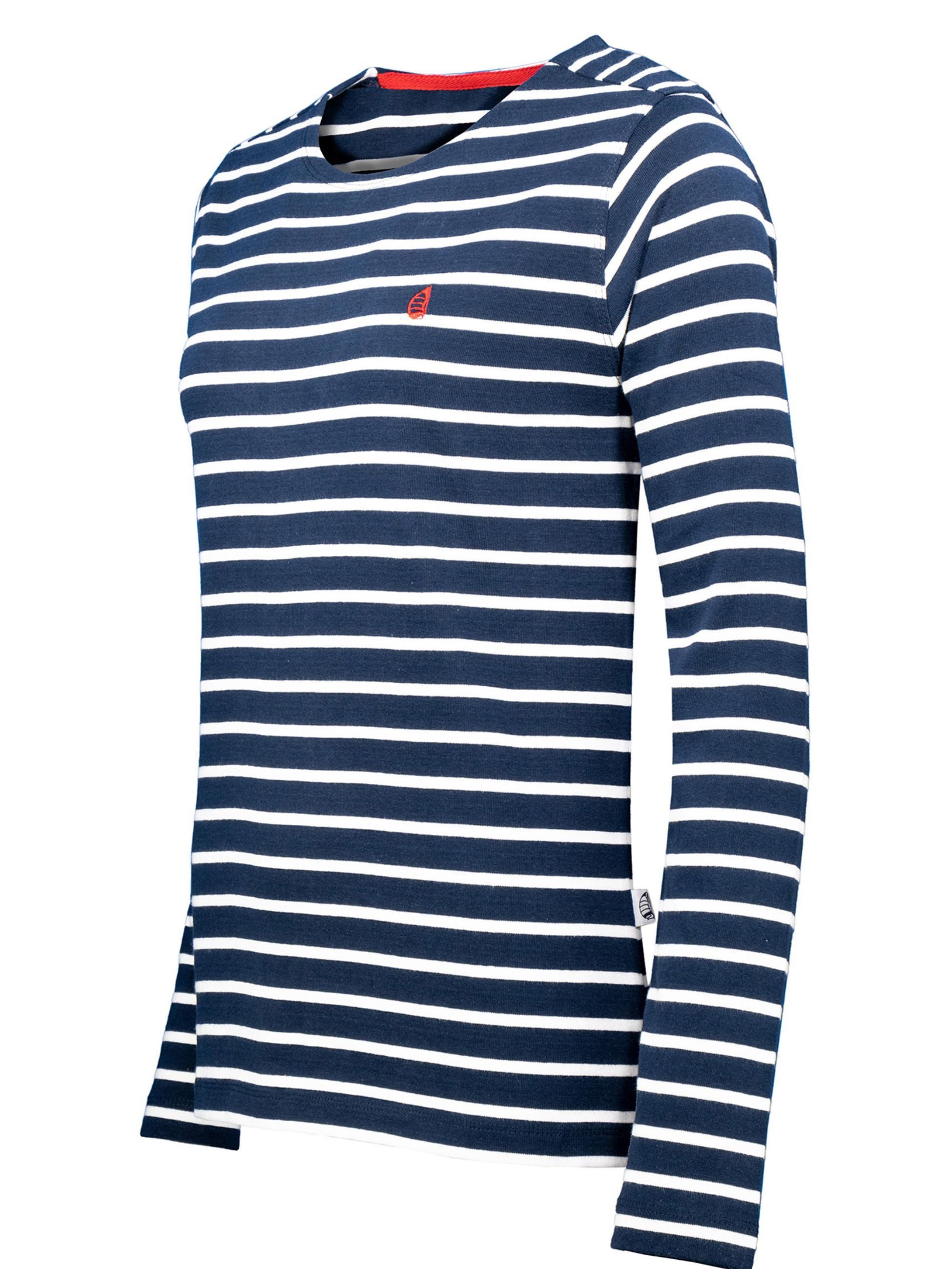 Wind sportswear Longsweatshirt Damen Langarm T-Shirt gestreift (1-tlg)