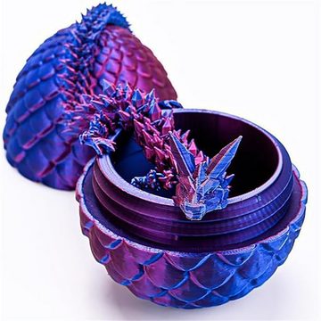 Fivejoy Spielturm-Spielzeugset 3D gedruckte Dracheneier Shenron Kristalldrache Drache, Unzipped Desktop Spielzeug Dekoration