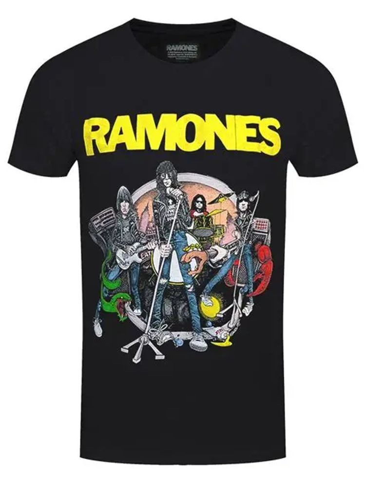 Print-Shirt RAMONES Band T-Shirt ILLO Schwarz S M L XL