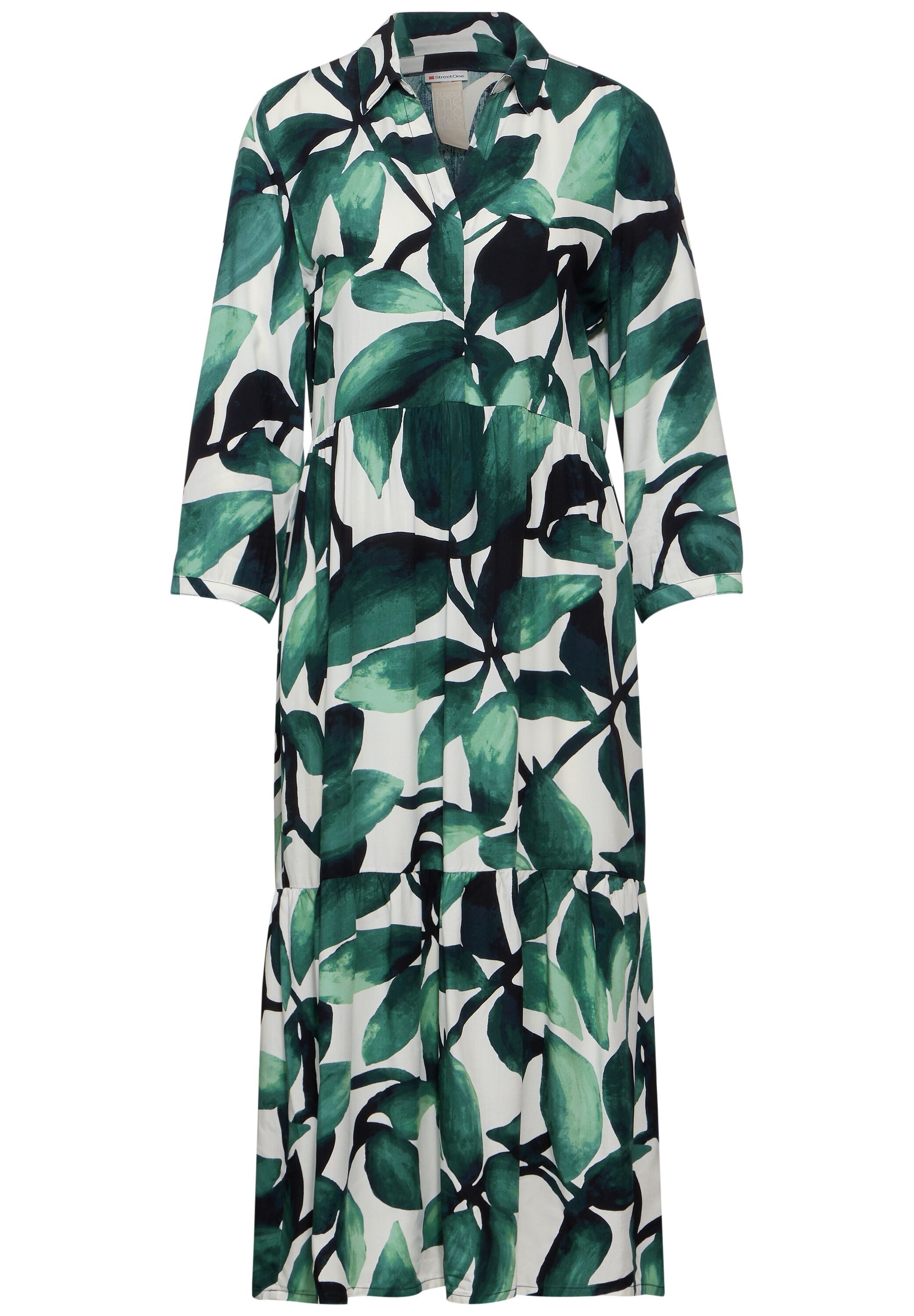 STREET ONE Sommerkleid mit hohem Kragen