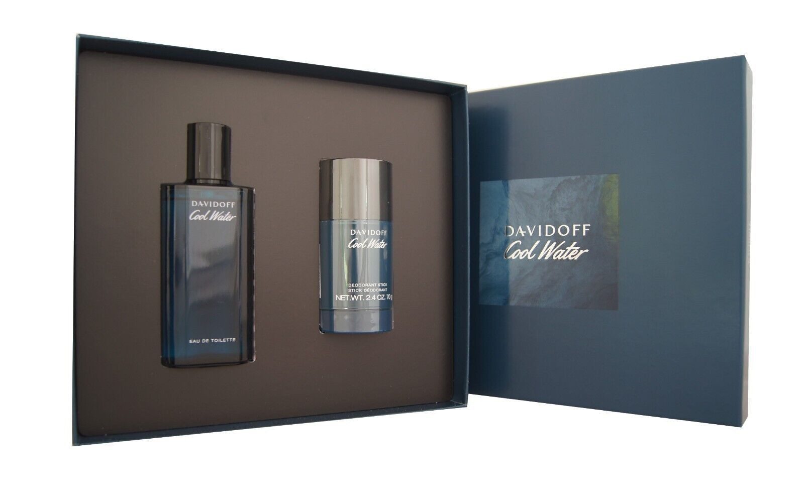 DAVIDOFF Duft-Set Davidoff Cool Water for Men EDT 75ml + Deodorant Stick 75ml, 1-tlg.