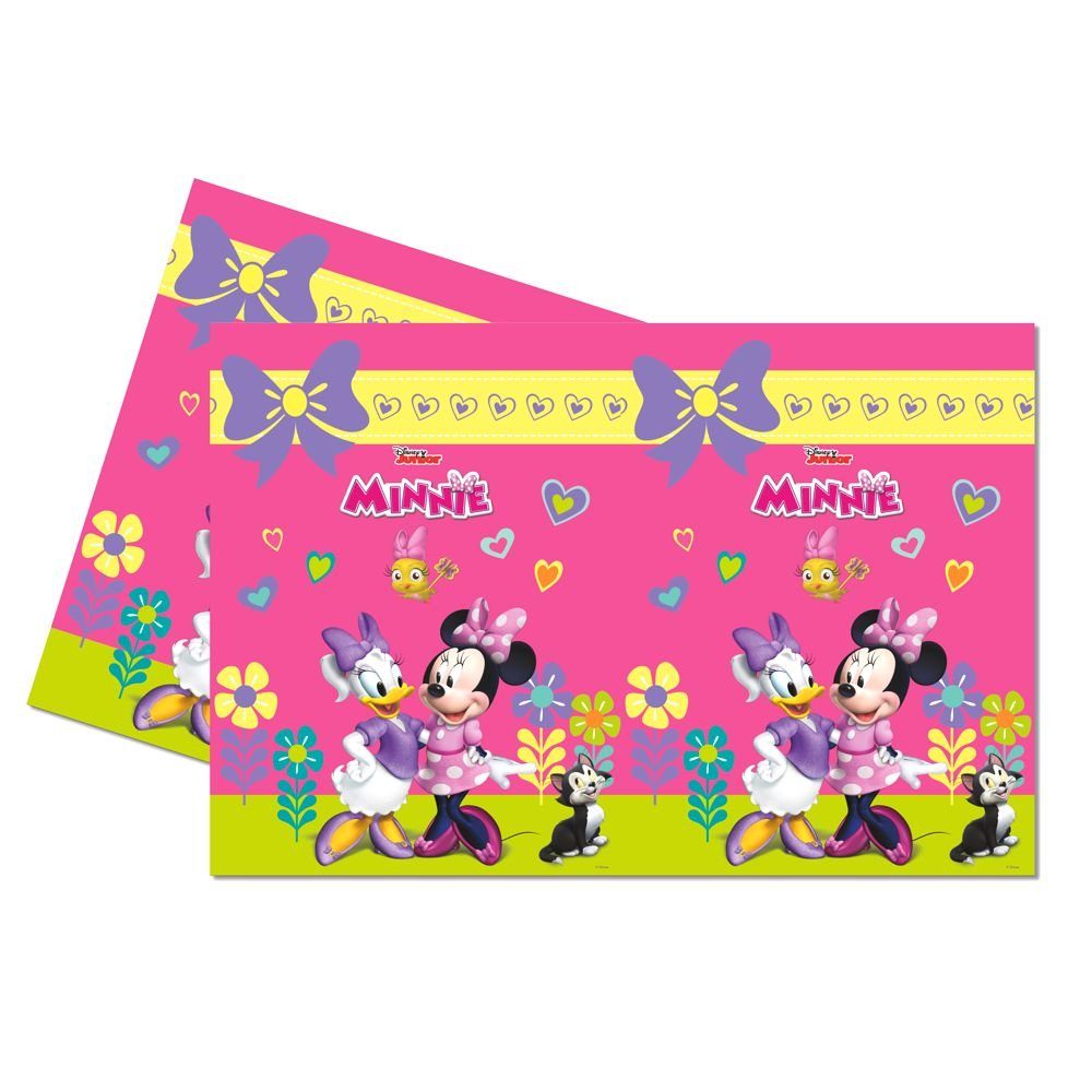 Disney Minnie Mouse Papierdekoration Tischdecke Mouse Tischtuch 120 x 180 cm Minnie Maus Party Geburtstag | Partydekoration