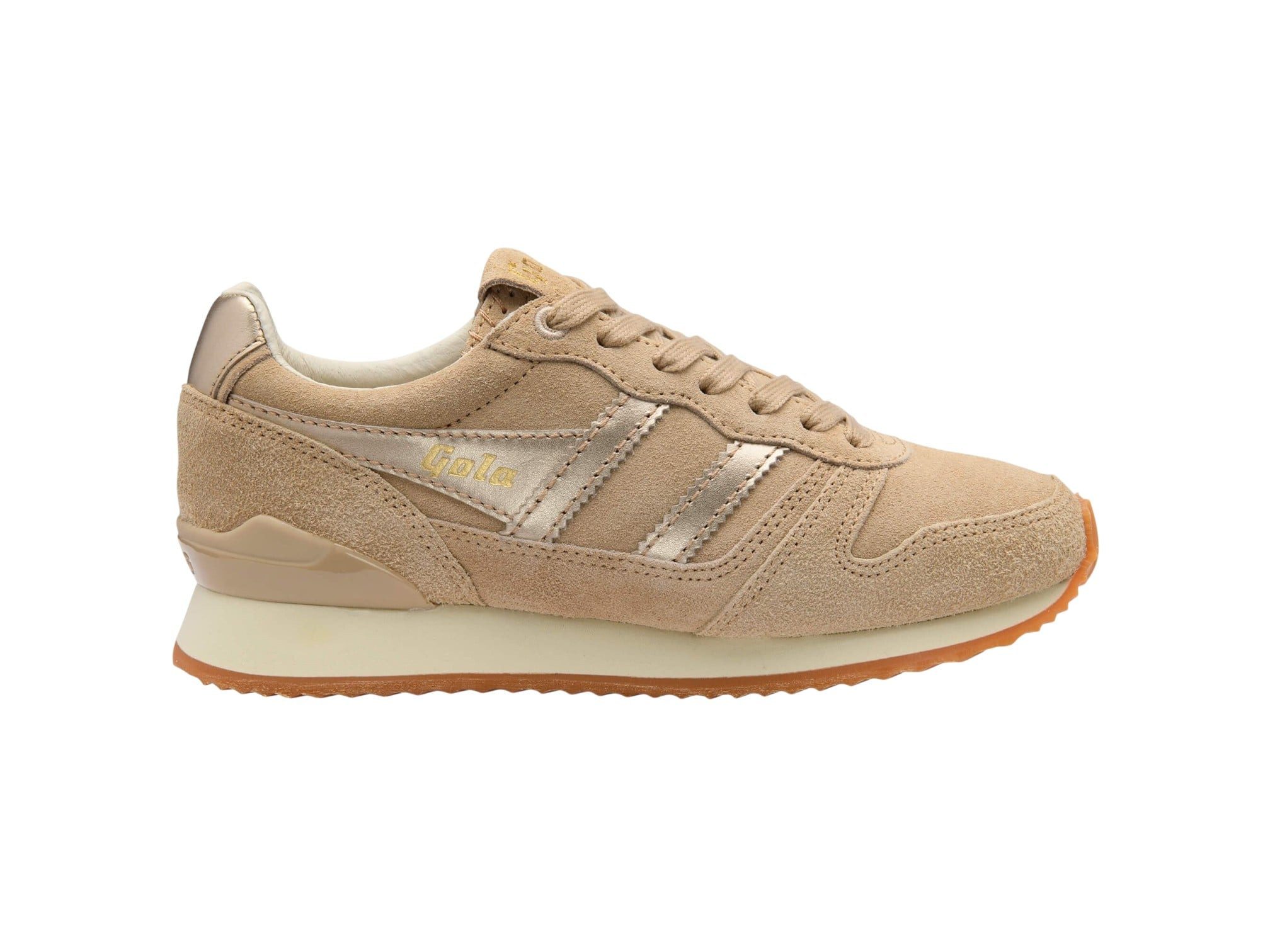 Gola Quest Westminster 2026 - Made in England - hellbraun/gold Damen Sneaker