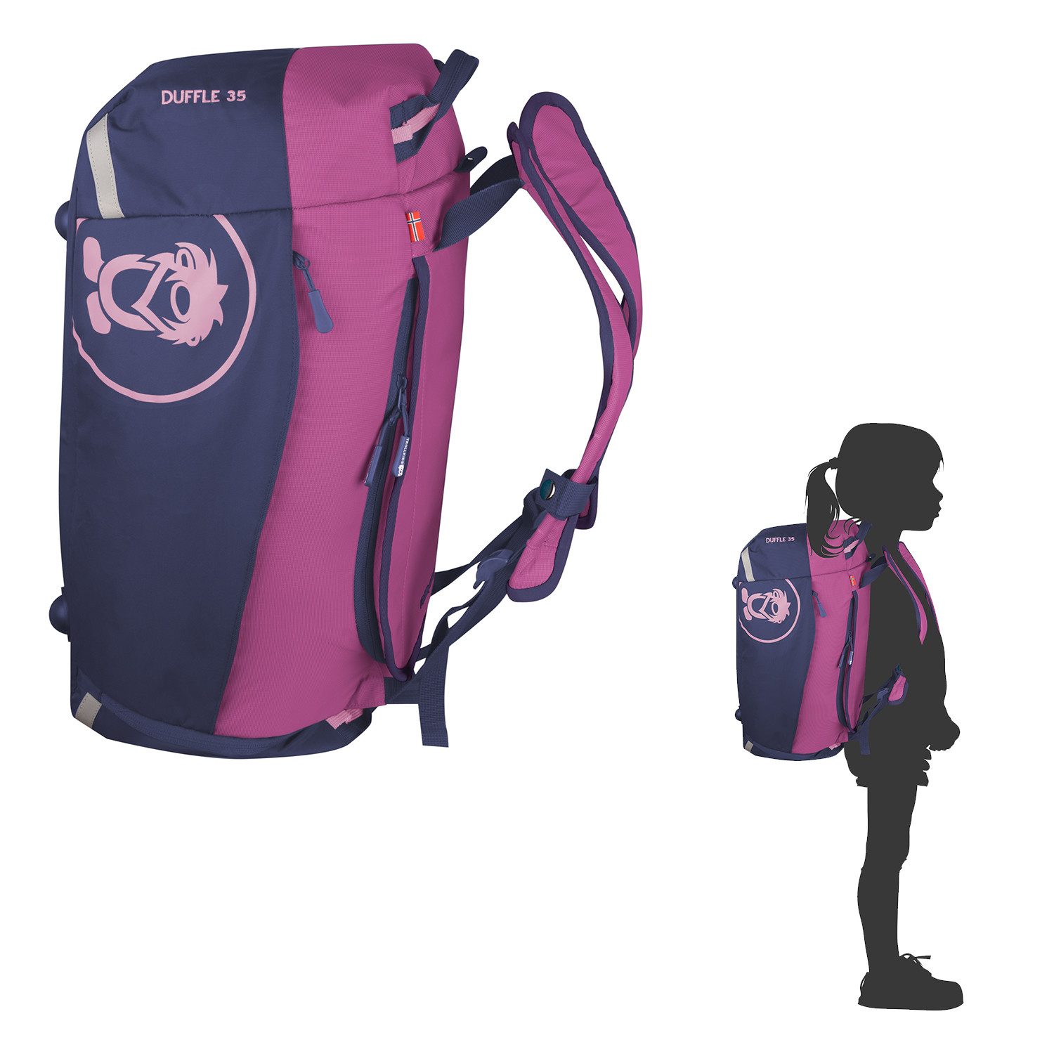 TROLLKIDS Reisetasche KIDS DUFFLE BAG, mit Rucksackfunktion