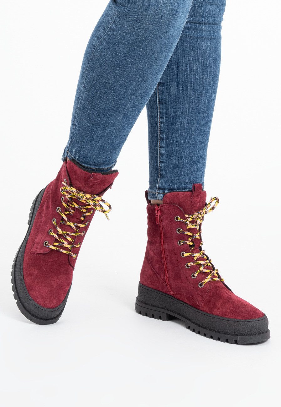 vitaform Damen Stiefeletten Veloursleder Stiefelette – Bild 5 von 5