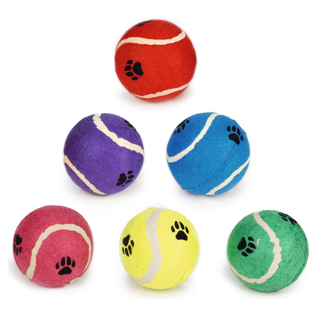 Tierball Hundespielzeug Tennisball grün