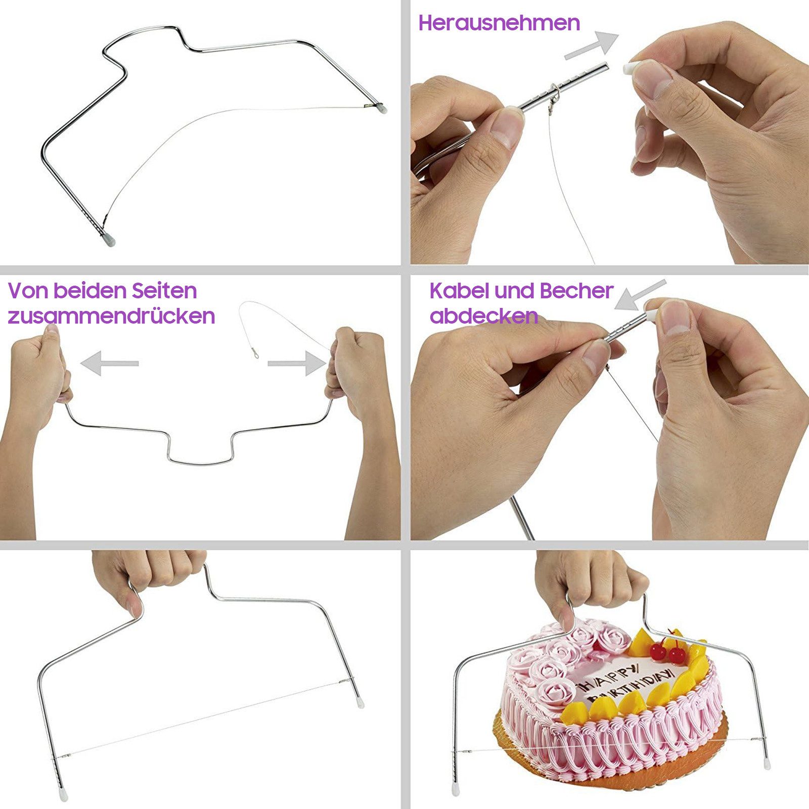 SURFOU Spritzbeutel Torten Zubehör Set 137-teiliges, Backzubehör, tortenplatte drehbar Für Torten-Dekoration und Zuckerguss.perfekt für Back-Einsteiger. – Bild 5 von 5