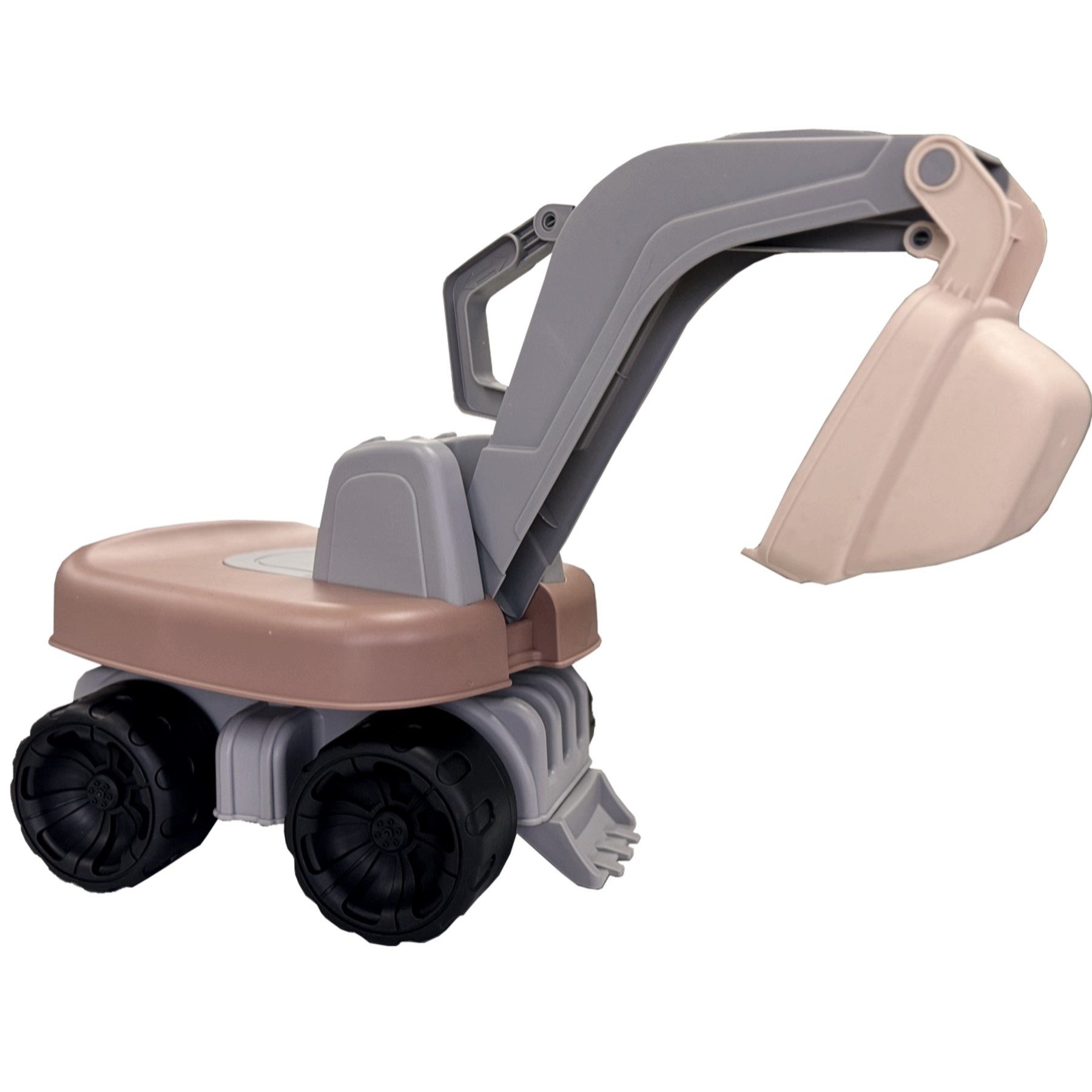 TikTakToo Spielzeug-Aufsitzbagger Sitzbagger 360° mit großer Schaufel, ergonomisch geformter Sitz