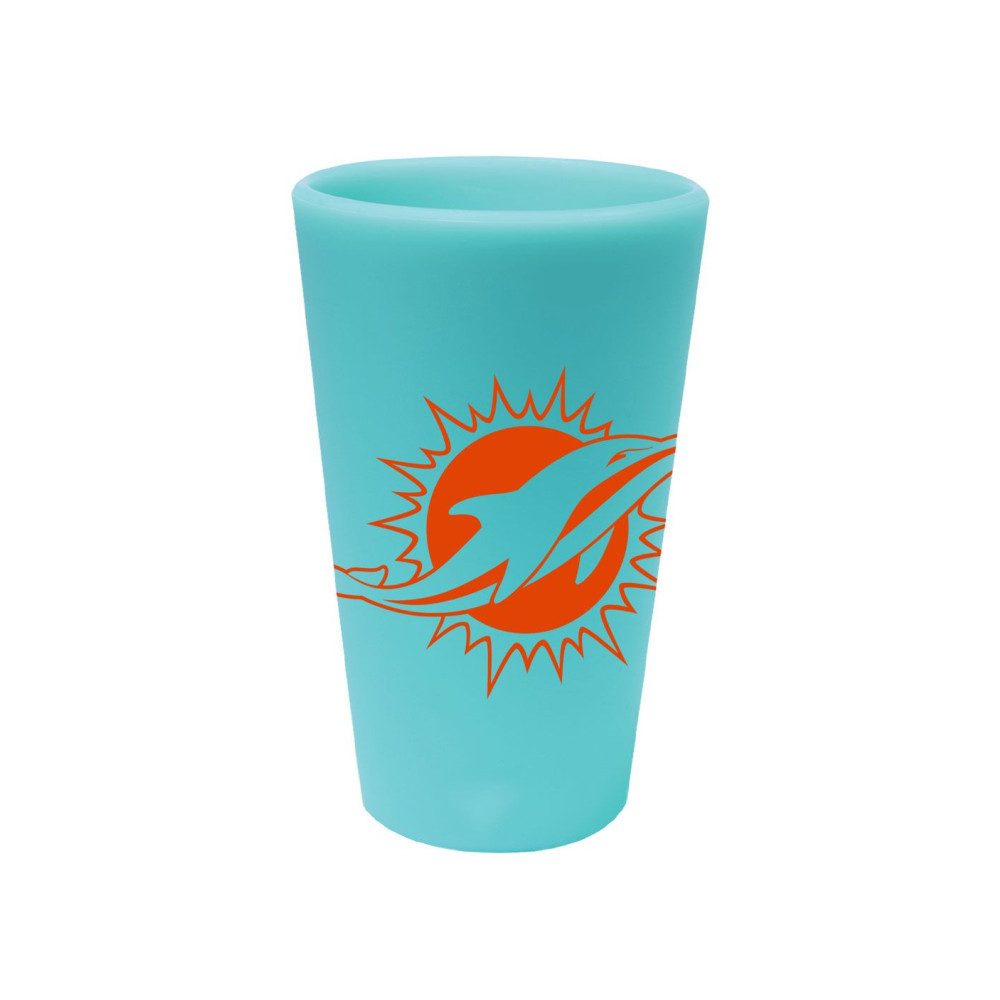 Miami Dolphins Glas Miami Dolphins Silicone Pint Glass