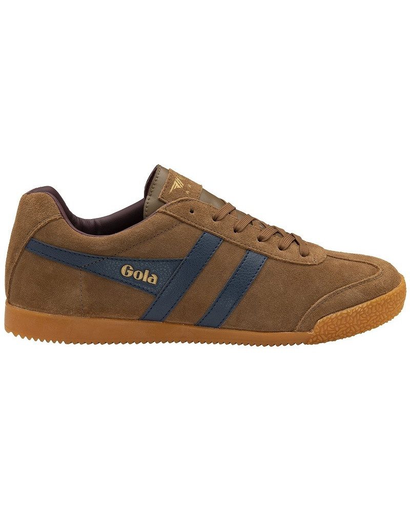 Gola Harrier Suede-Leder dunkelbraun/navy/burgund Herren Sneaker günstig online kaufen