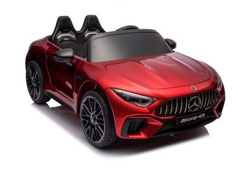 Elektro-Kinderauto Mercedes-Benz SL63 zwei Motoren+LED+Audio+FB rot