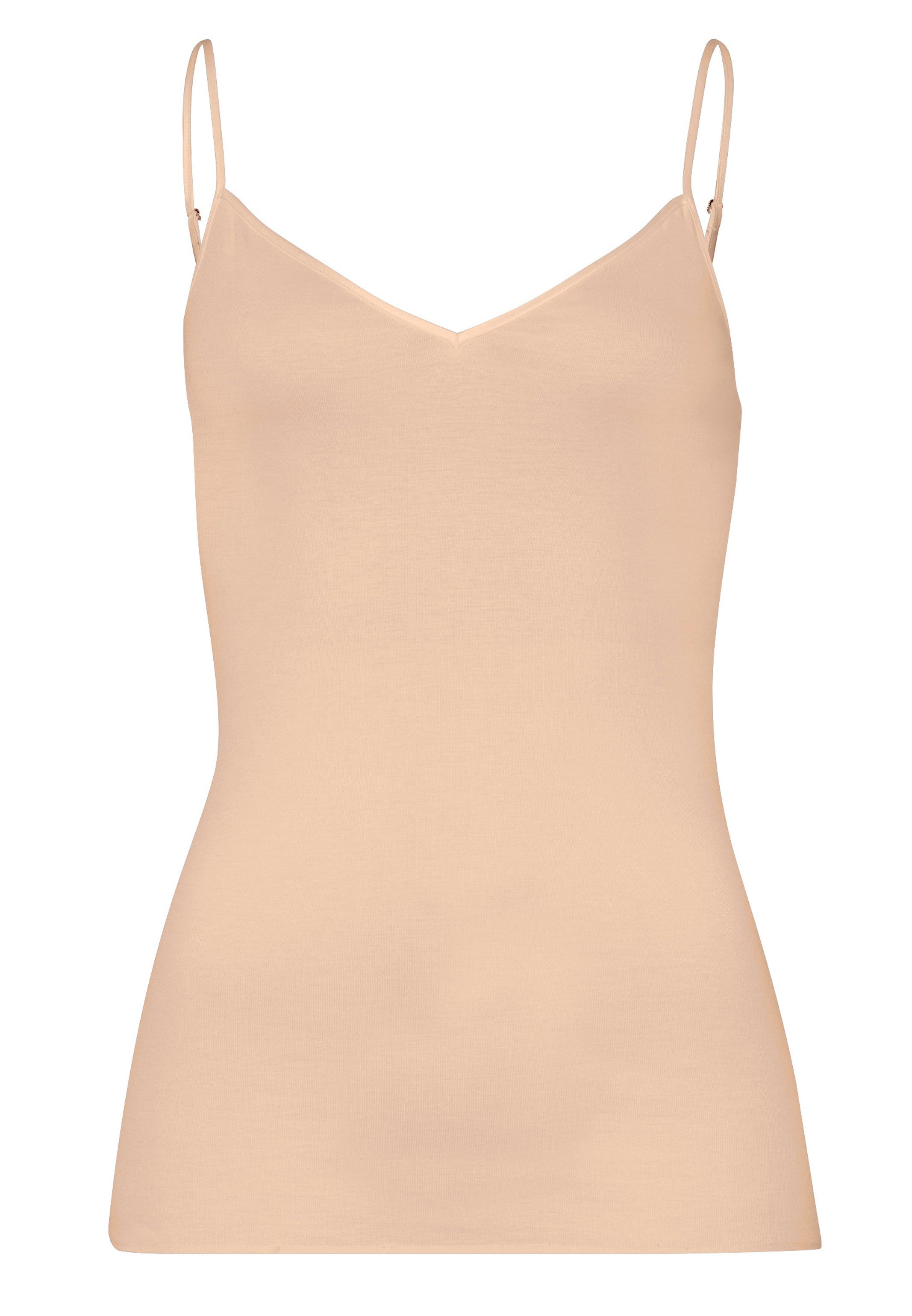 Hanro Unterhemd Cotton Seamless (1-St) Spaghetti Top - Baumwolle - Nahtlos - Angenehm auf der Haut