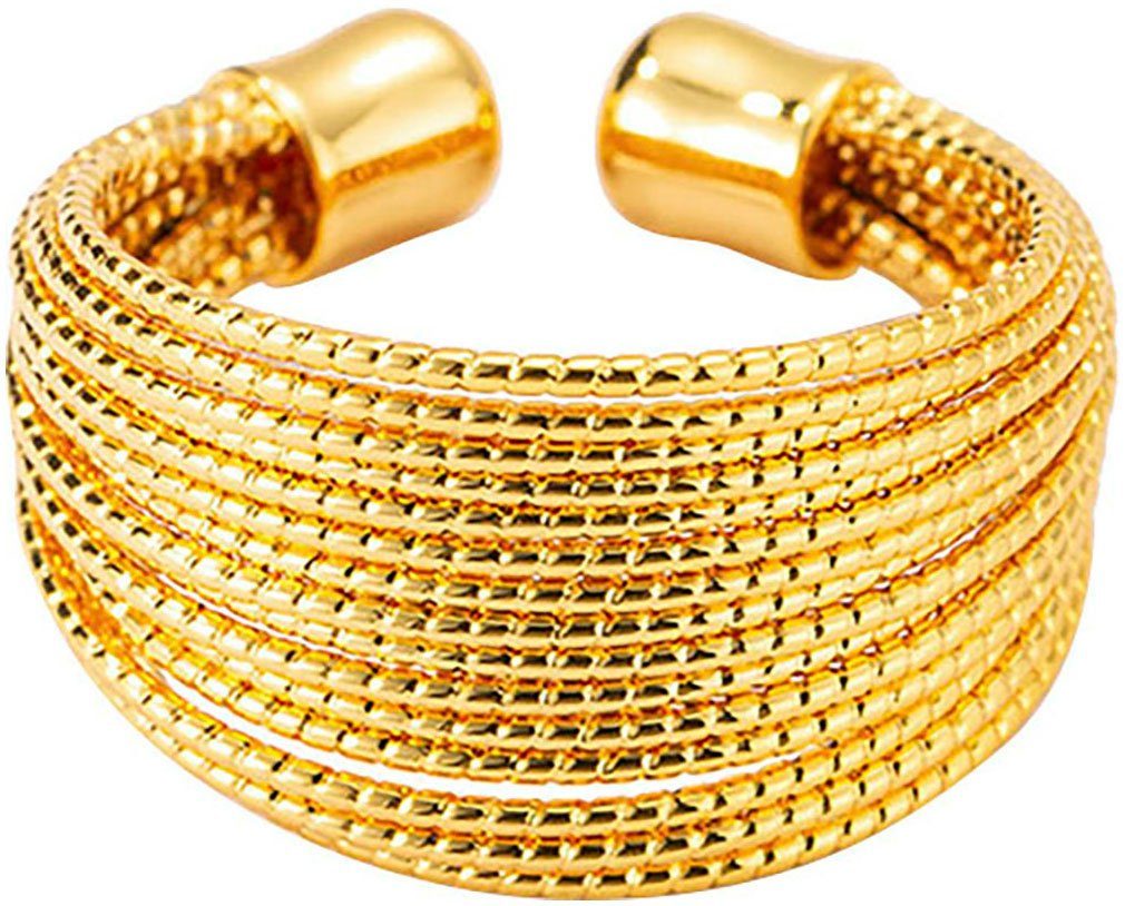 Firetti Fingerring Schmuck Geschenk Damenring mehrreihig, Made in Germany