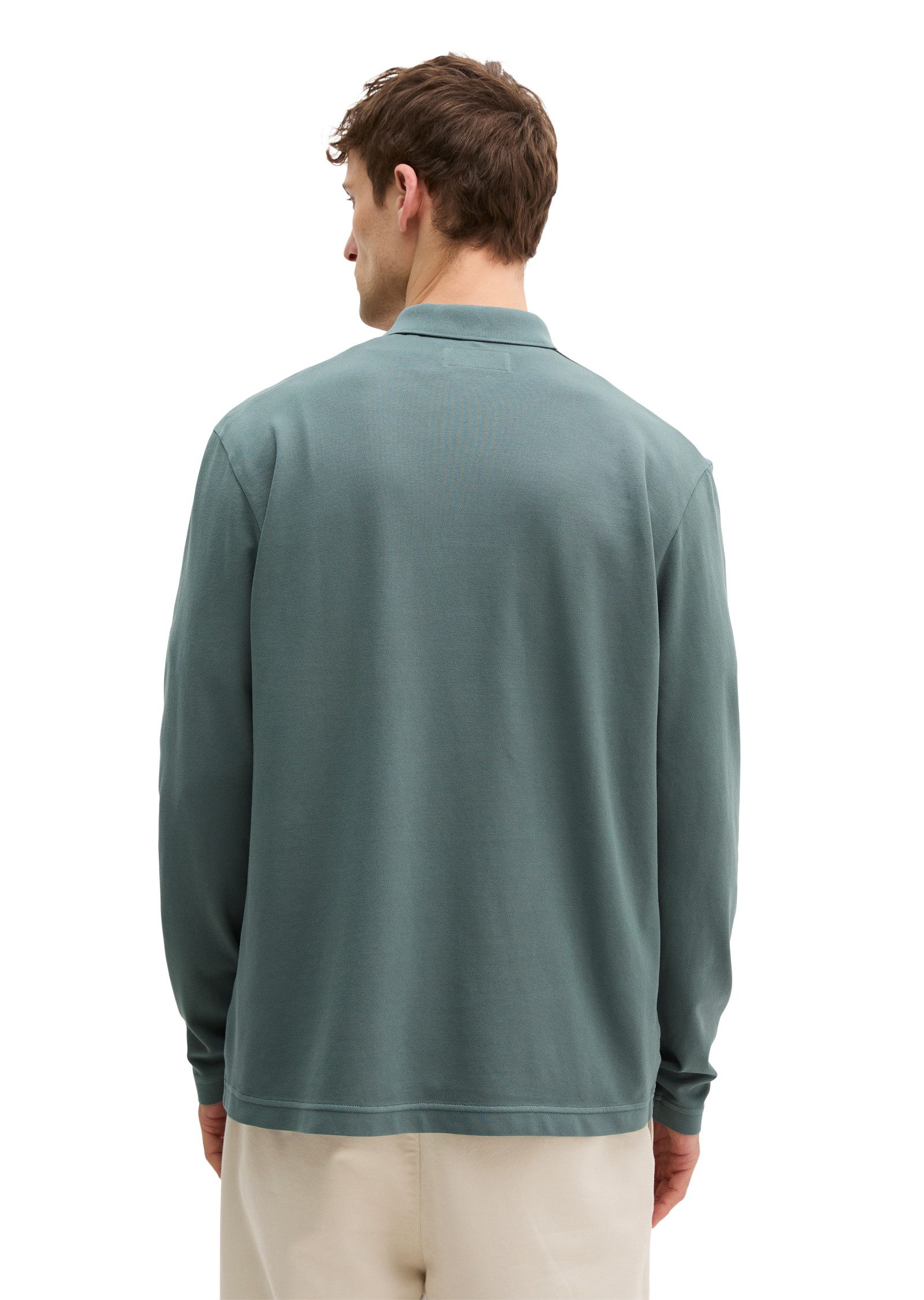 Marc O'Polo Langarm-Poloshirt Piqué regular fit aus Bio-Baumwolle mit Elast günstig online kaufen