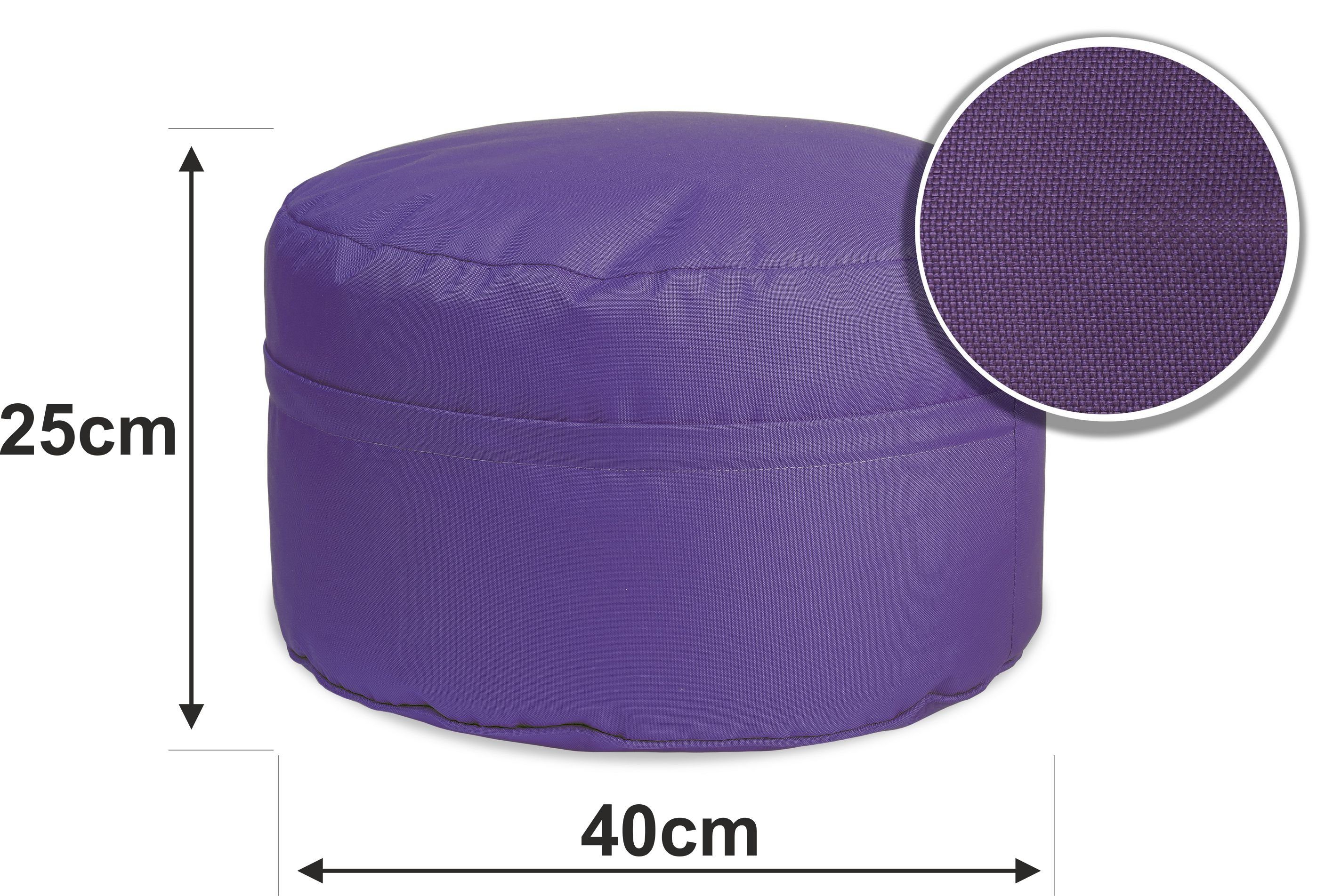sunnypillow Sitzsack Runder Sitzpouf mit abnehmbarem günstig online kaufen