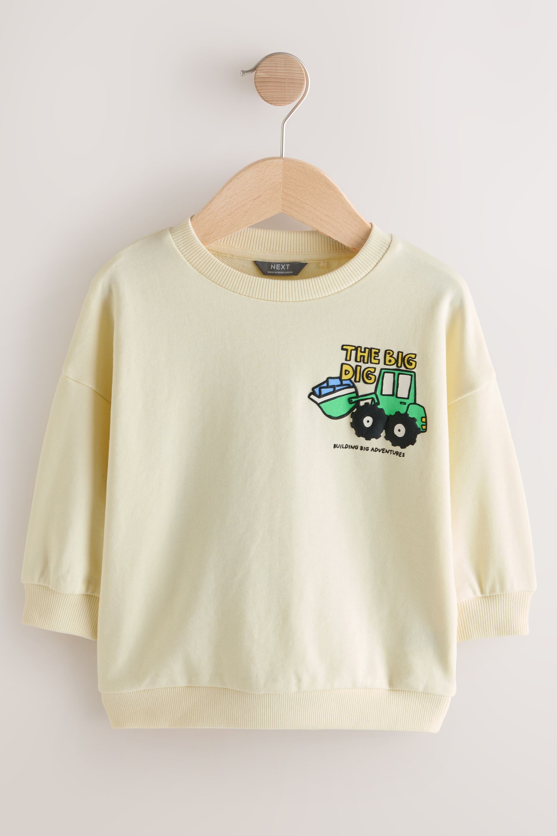 Sweater Sweatshirt mit Rundhalsausschnitt und Print