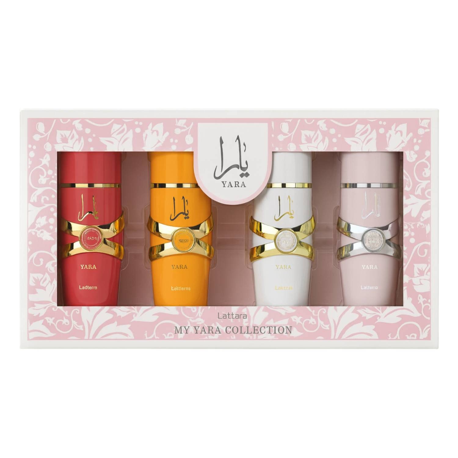Lattafa Eau de Parfum My Yara Collection Geschenkset 4×25 ml – exklusives Eau de Parfum Set, für Damen mit Yara Candy, Yara Tous, Yara Moi & Yara – Duftset
