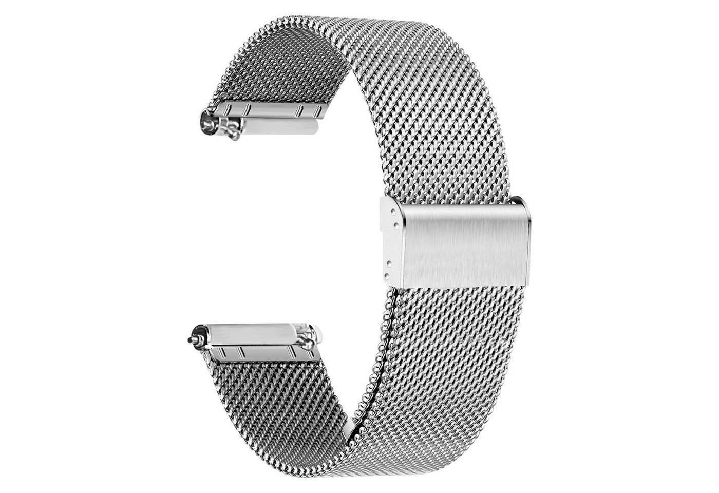 ibettertec Uhrenarmband Uhrenarmband, Ersatz Edelstahl Metallgitterband, Watch Uhren Ersatzband Für Damen Herren 22 mm