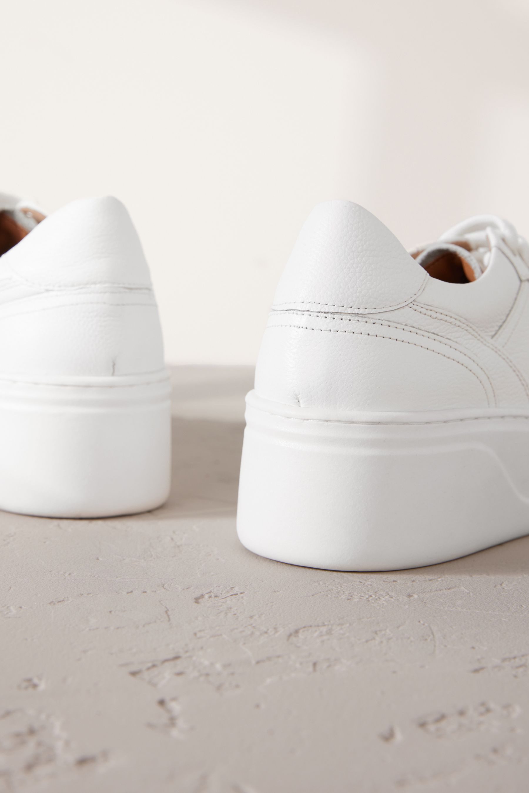 Next Signature Schnürsneaker, Keilabsatz, Premium-Leder Sneaker günstig online kaufen