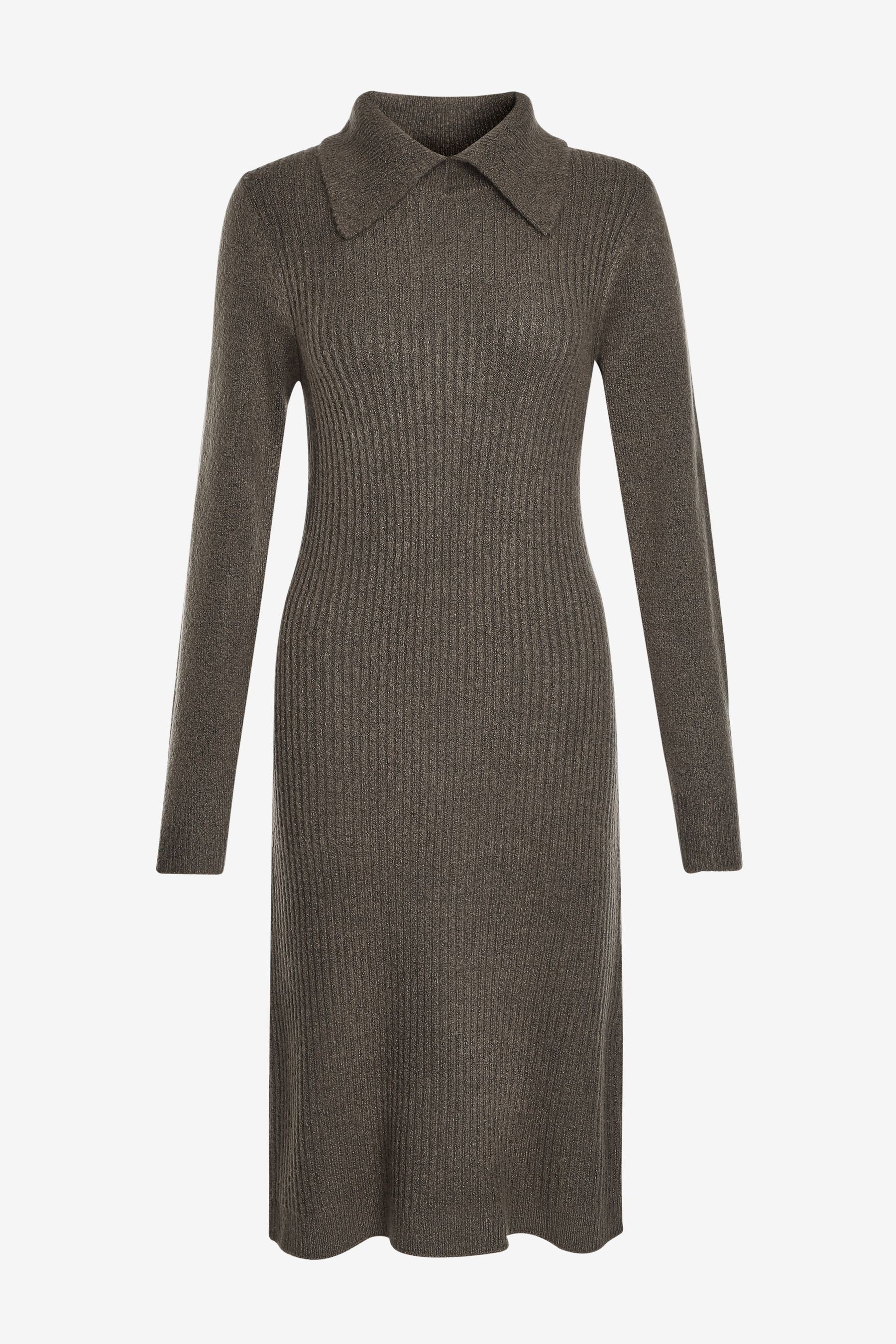 Generisch Strickkleid Langarmkleid Für Damen Im He Produktbild-Vorschau 4