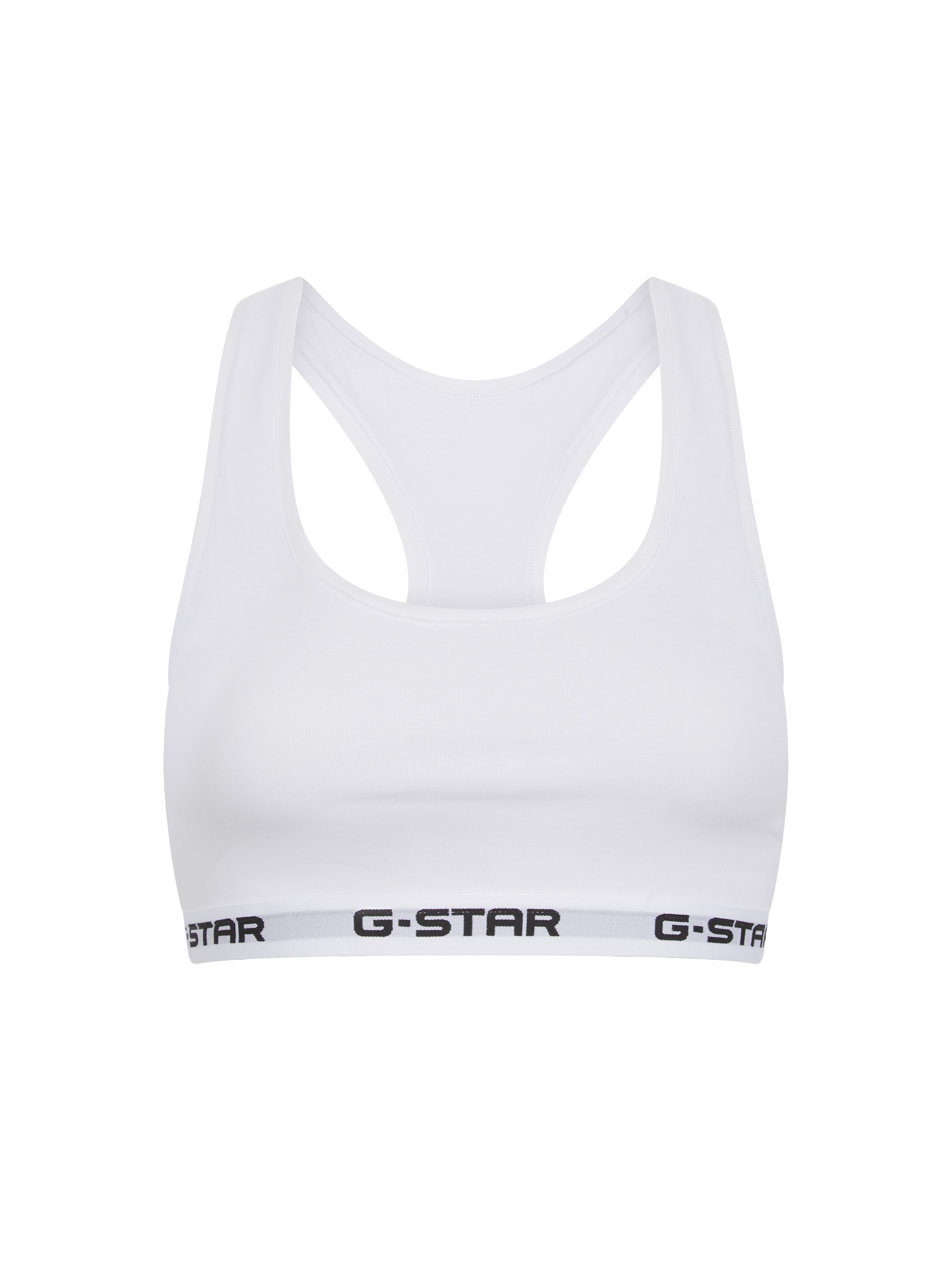 G-STAR Bralette CARNELIAN, BRAS 2 PACK RACERBACK (Packung, 2-tlg) mit Logo-Saum