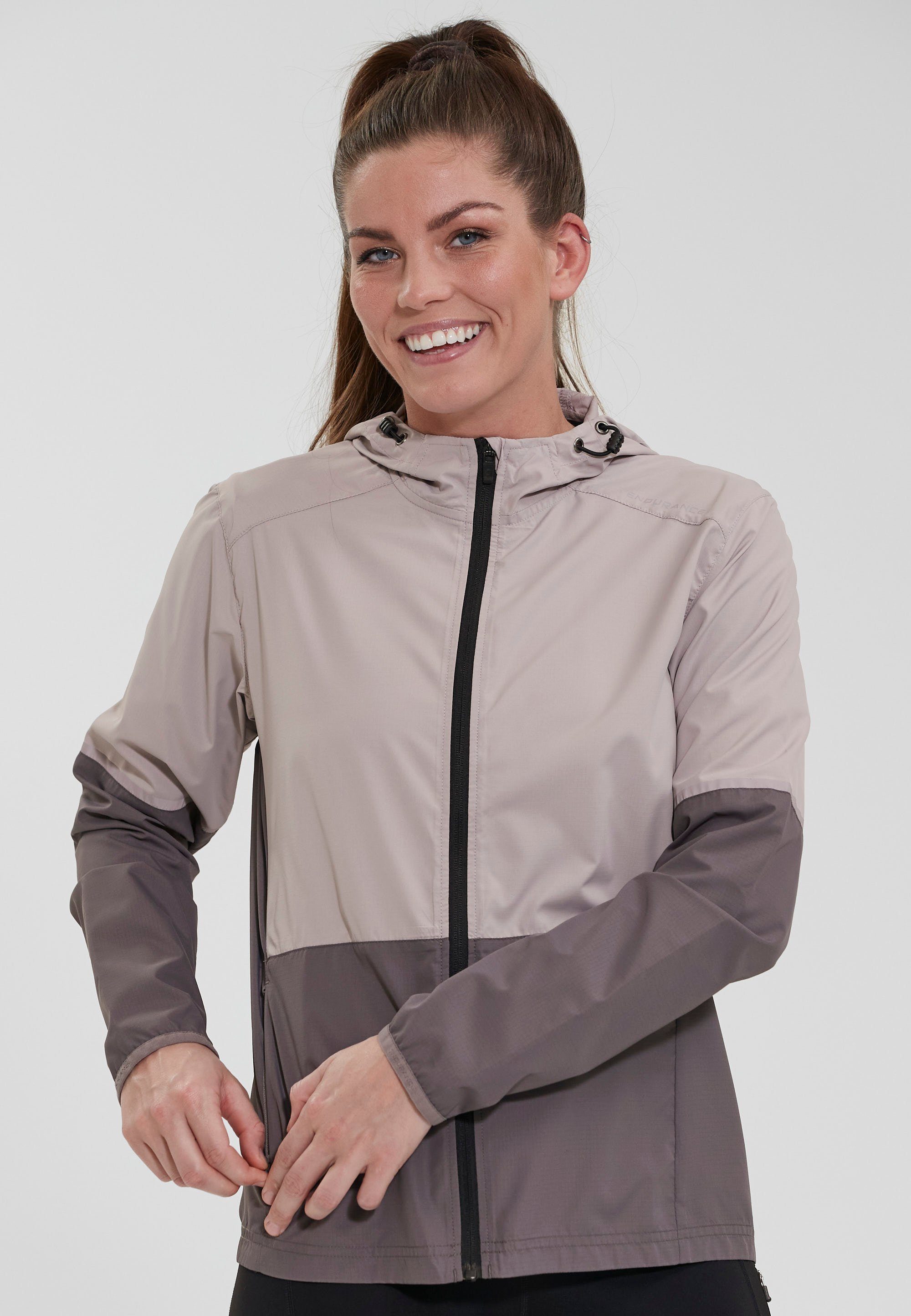 mit Outdoorjacke Funktion grau wind- wasserdichter und ENDURANCE Kinthar