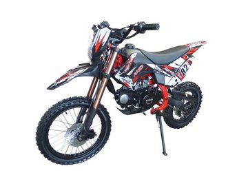 KXD Dirt-Bike 125cc Dirtbike Cross Pitbike Crossbike KXD 609 17/14 Zoll Licht Rot