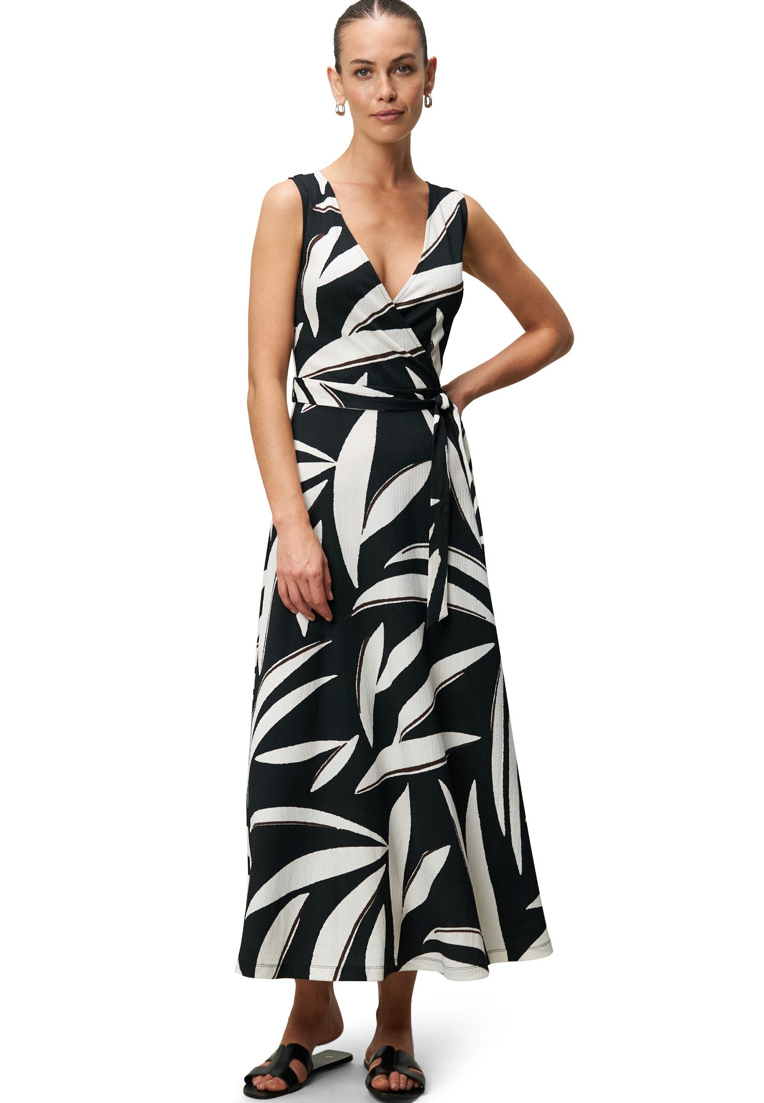 Zero Jerseykleid Damen Sommerkleid Jerseykleid mit Wickeloptik Wickeldesign günstig online kaufen