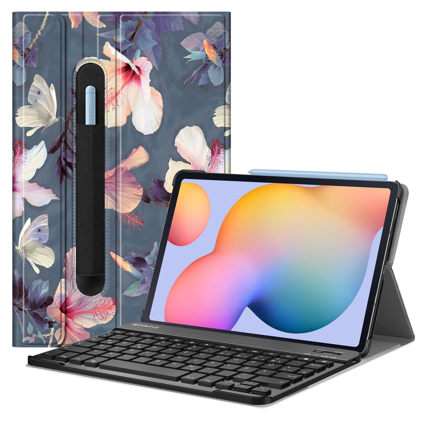 Fintie Tablet-Hülle »Tastatur Hülle für Samsung Galaxy Tab S6 Lite 10.4  2022/2020 SM-P610/P613/P615/P619 - Keyboard Case mit Magnetisch Abnehmbarer  Deutscher Tastatur«
