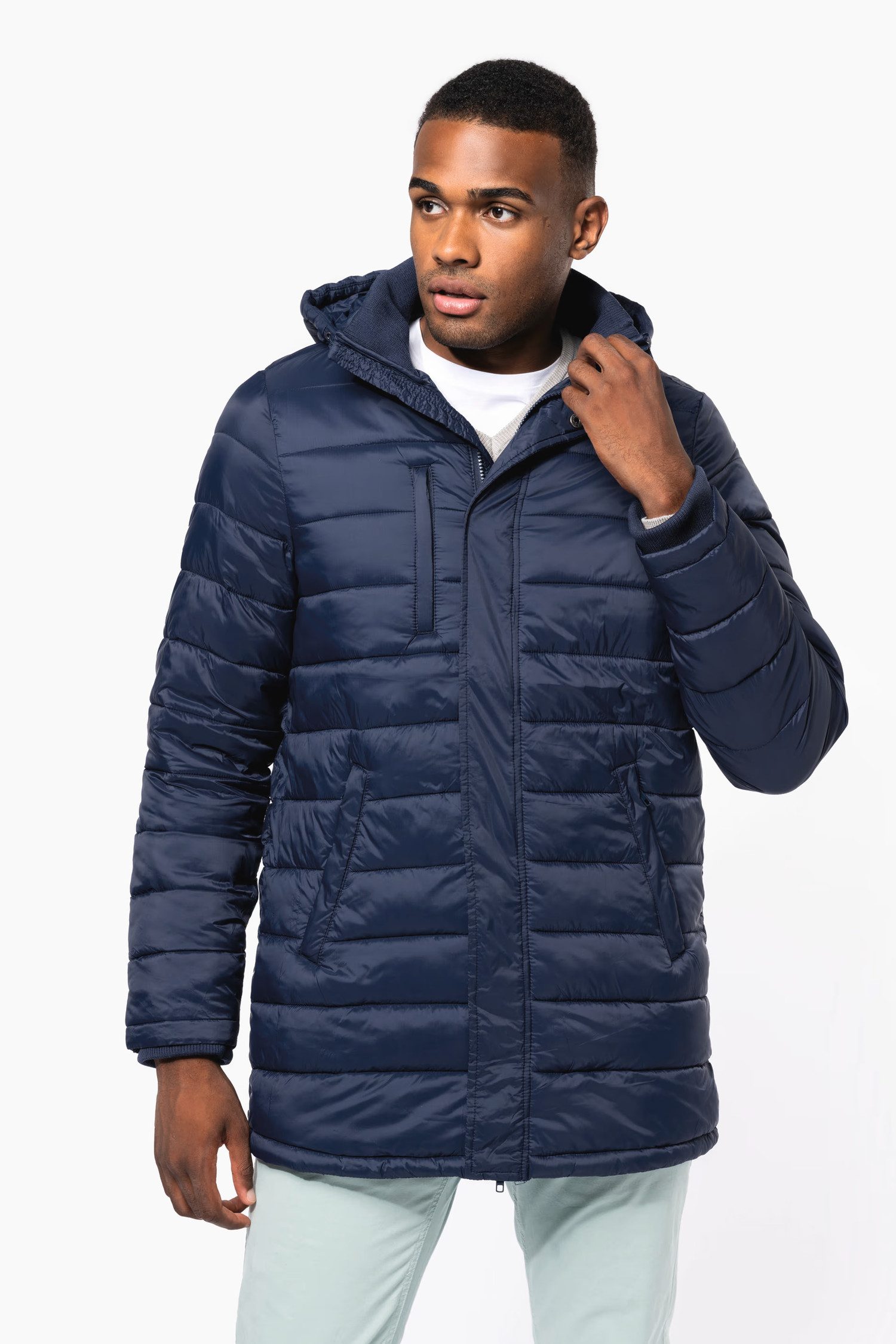 Kariban Parka Leichter Herren-Parka mit Kapuze