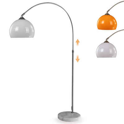 Jago Bogenlampen Bogenleuchte - Höhenverstellbar, 145-220/130-180 cm, max.60W, Farbwahl