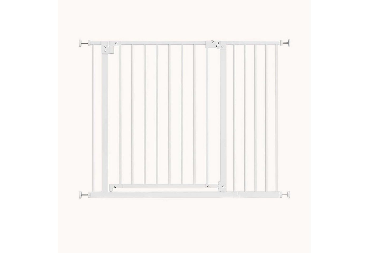 Woltu Treppenschutzgitter (1 St), Auto-Close Türschutzgitter beidseitig schwenkbar 75-107cm