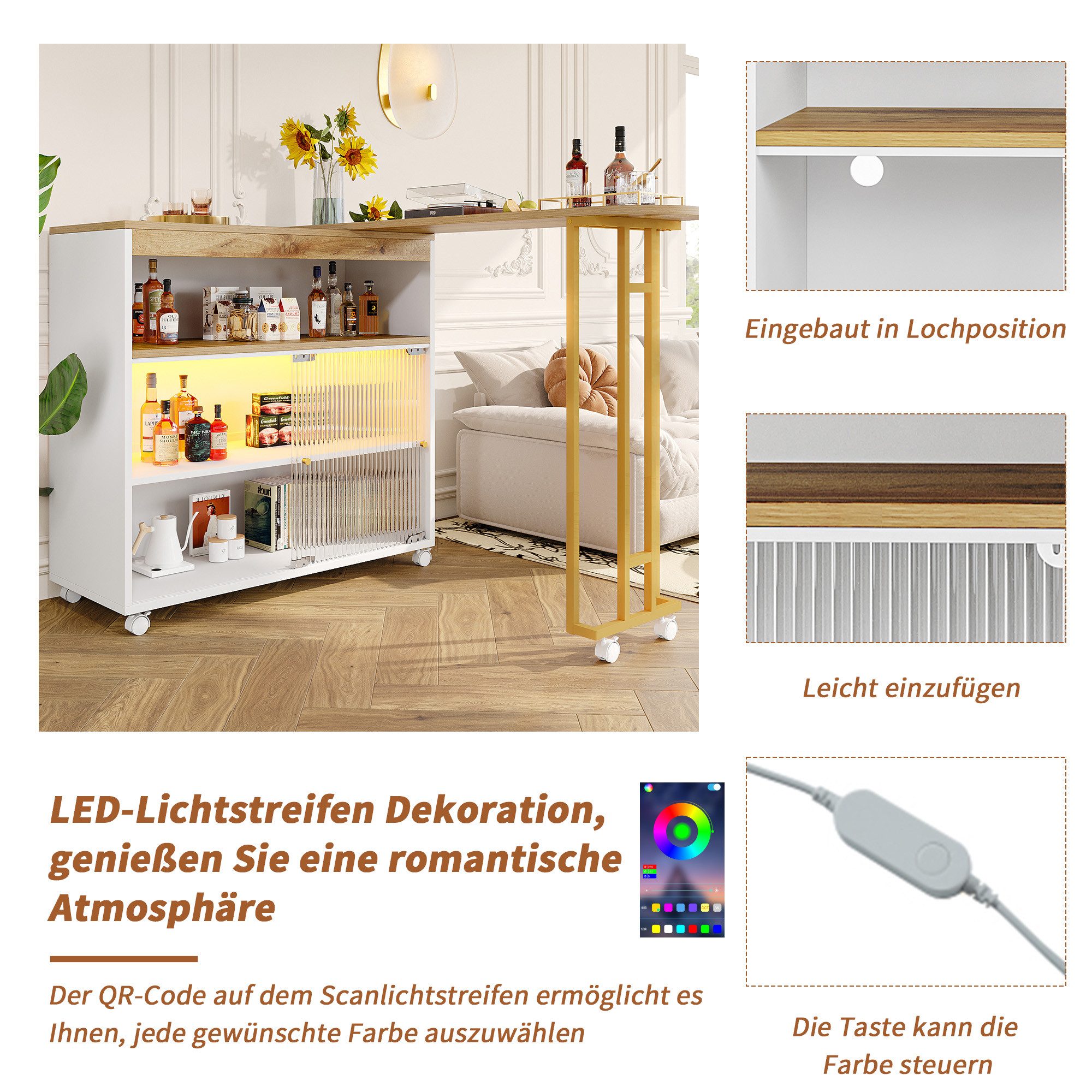 i@home Bartisch Stehtisch Bistrotisch,Hochtisch,Kücheninsel, Bistro Table günstig online kaufen