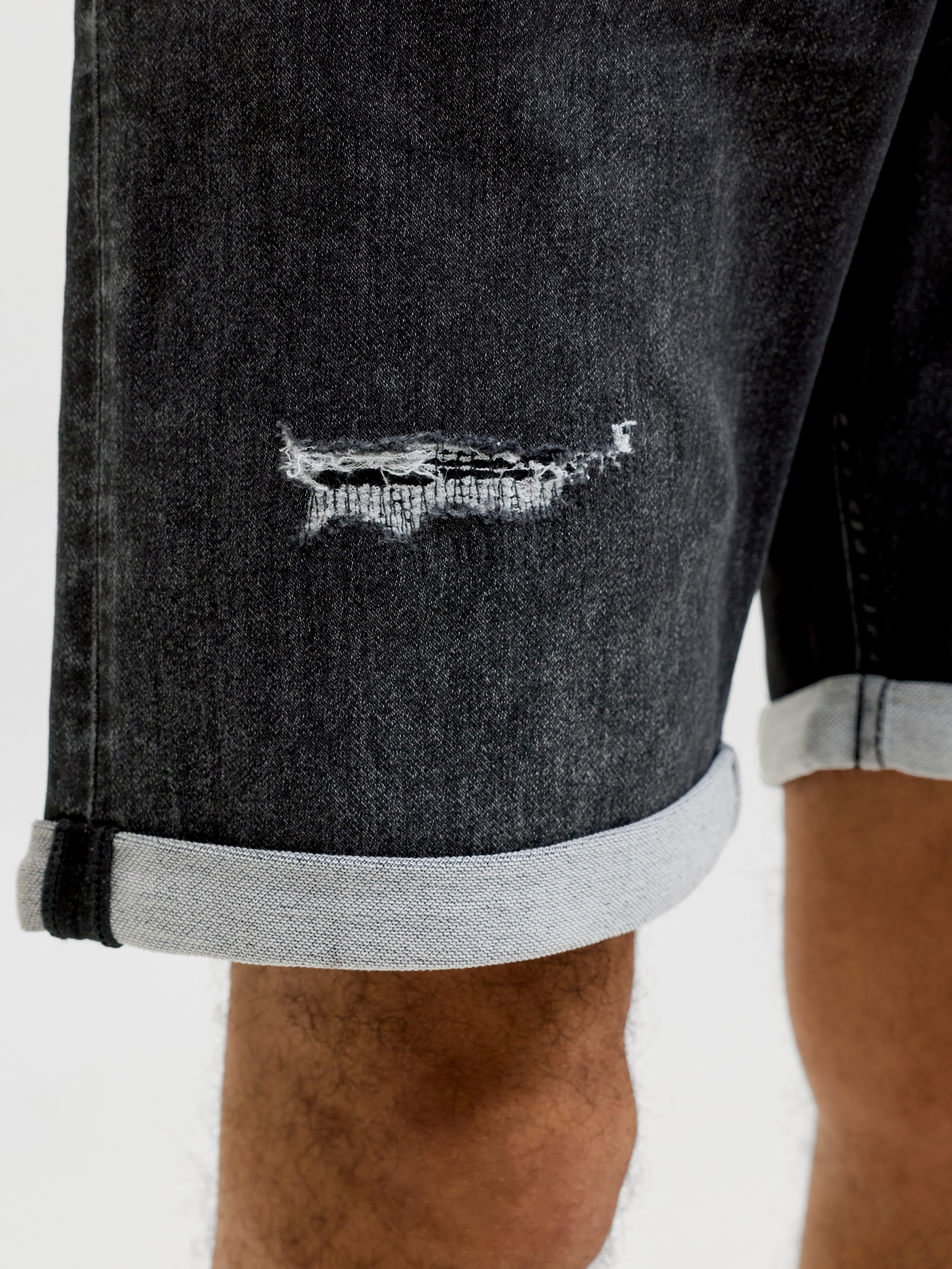 Jack & Jones Shorts JJIRICK JJICON I.K. SHORTS GE 066 SN Baumwollmischung mit Stretch, regular fit, Destroyed Effekte