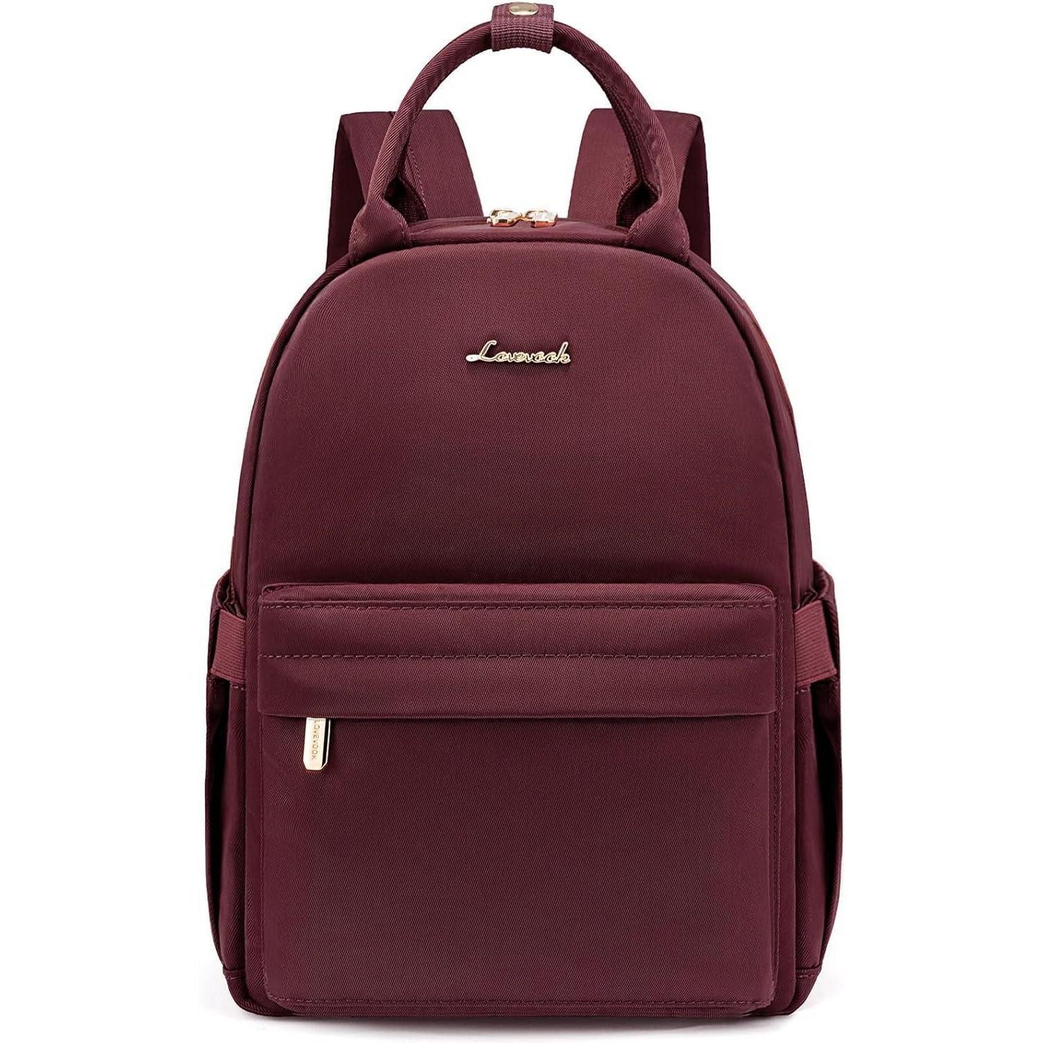 Minirucksack Rucksack Damen Mini Cityrucksack Handtasche 2in1 11 zoll Wein