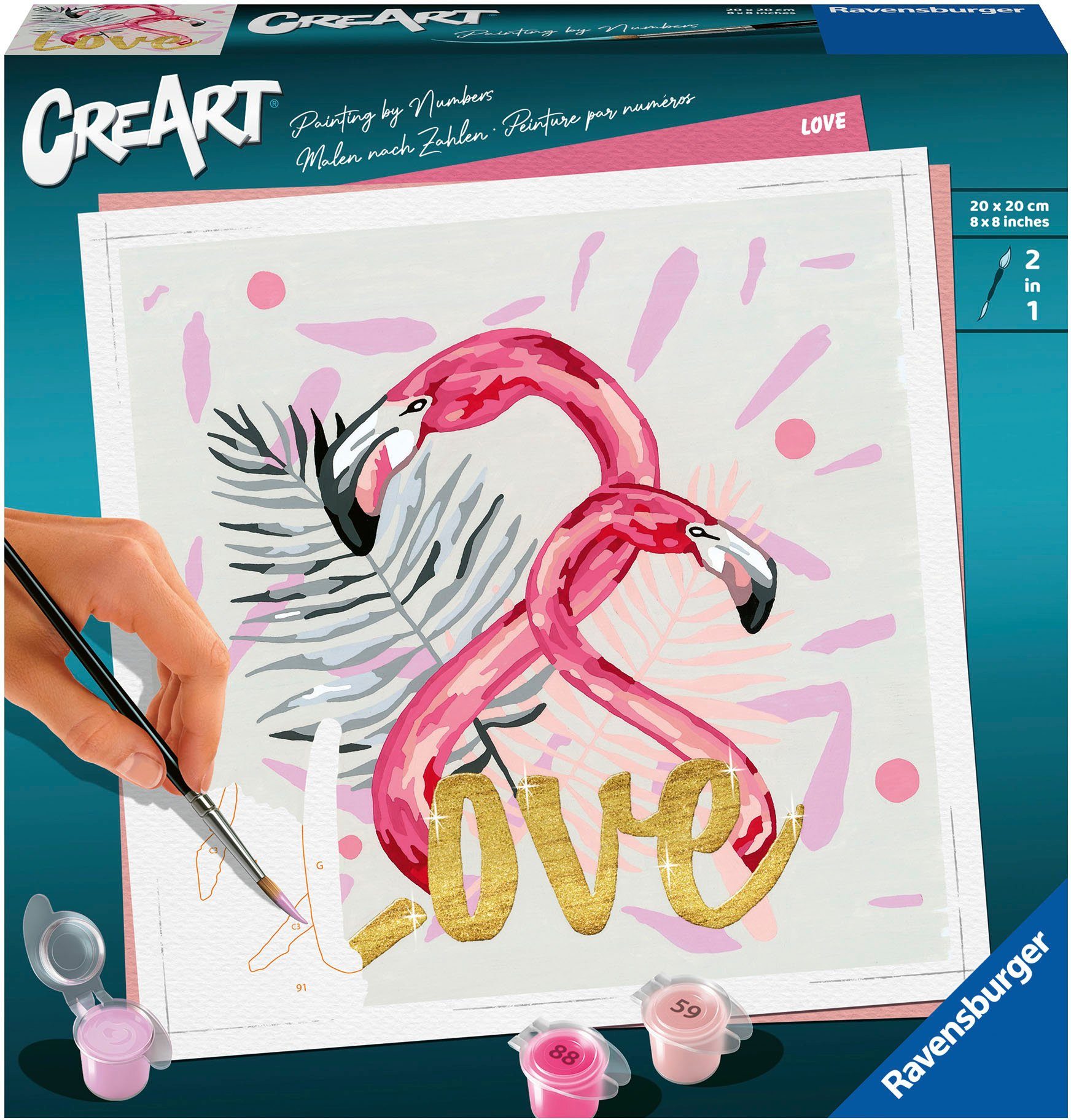 Ravensburger Malen nach Zahlen CreArt, Love, Made in Europe; FSC® - schützt Wald - weltweit