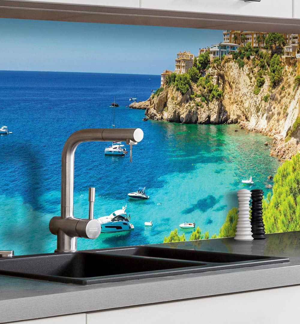 MyMaxxi Küchenrückwand Küchenrückwand selbstklebend Landschaft Lagune Meer günstig online kaufen
