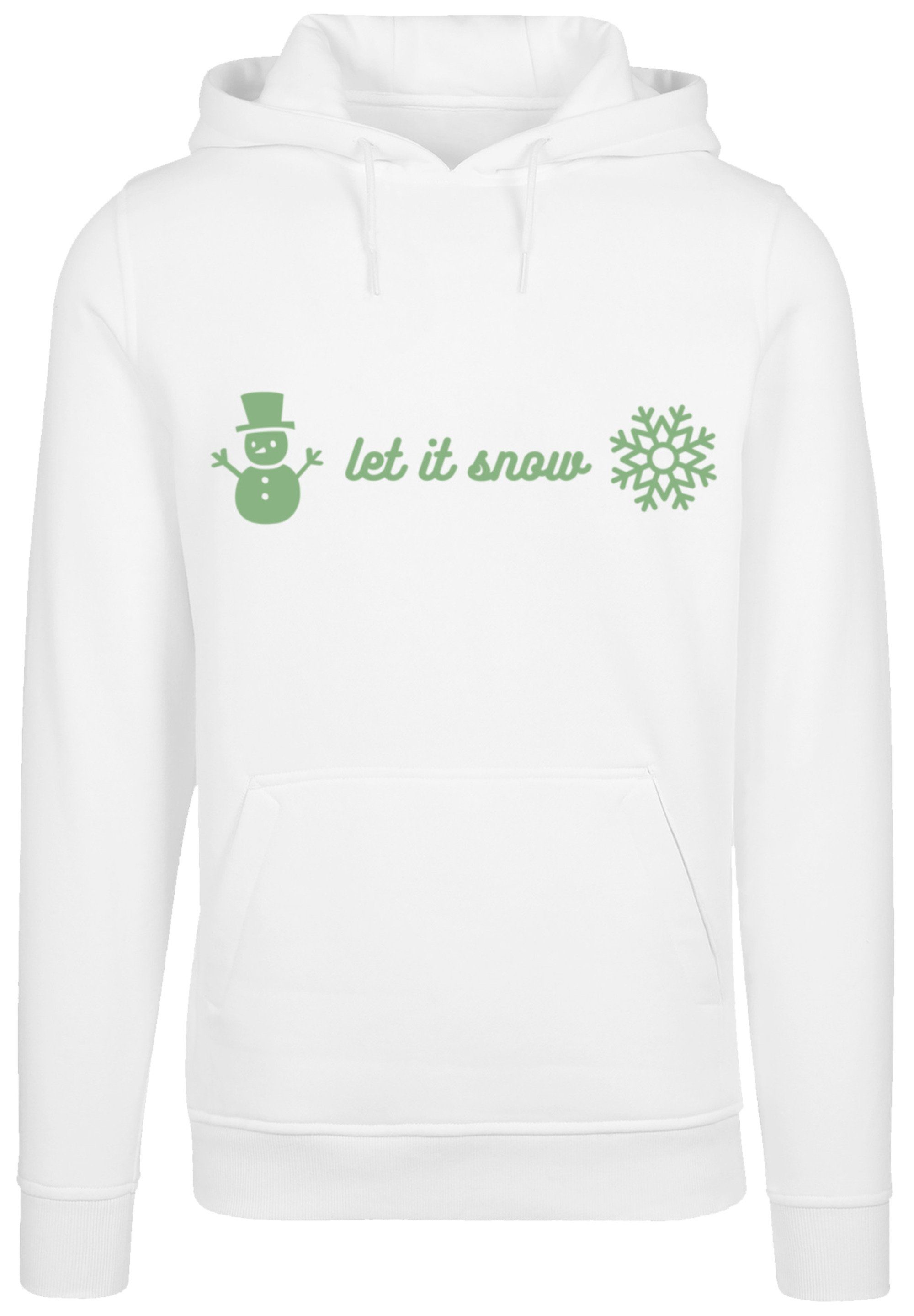 F4NT4STIC Hoodie Weihnachten let it snow Premium Qualität, Weihnachten,  Geschenk