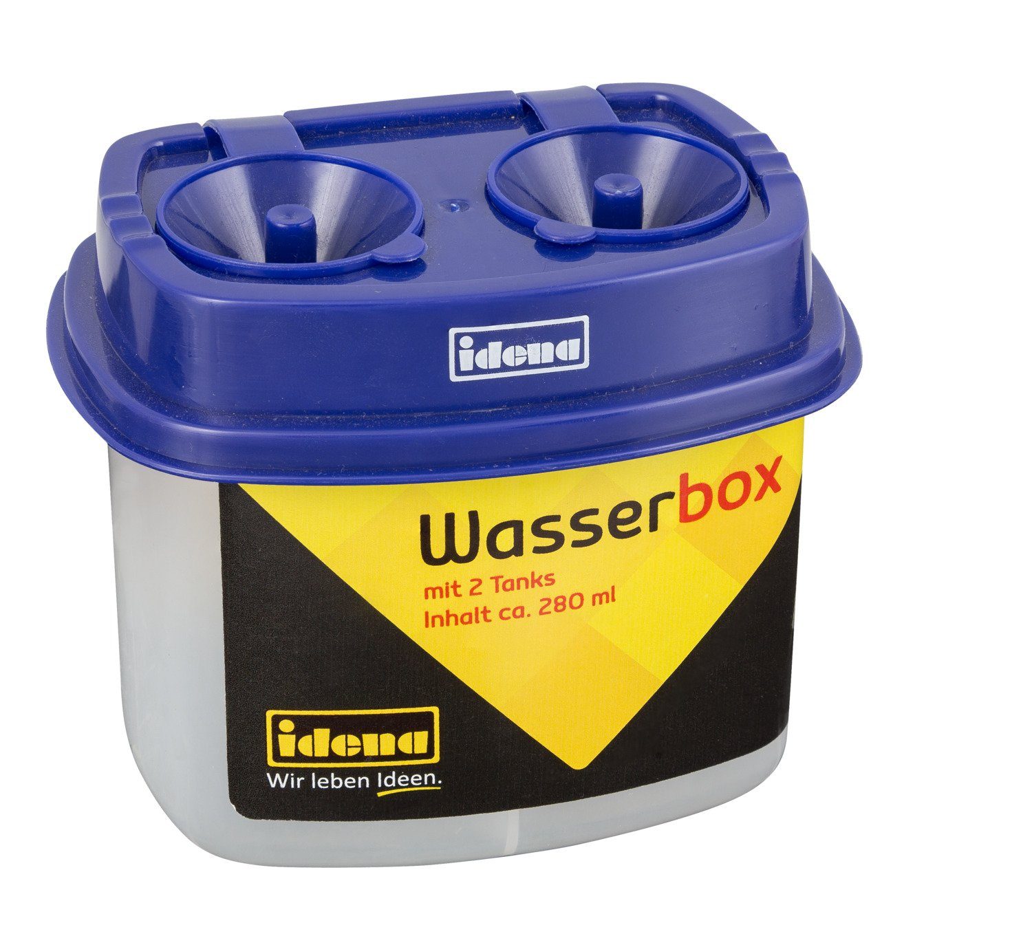 Idena Malbecher Idena 60049 - Wasserbox mit 2 Tanks, Transparent/blau, 1 Stück